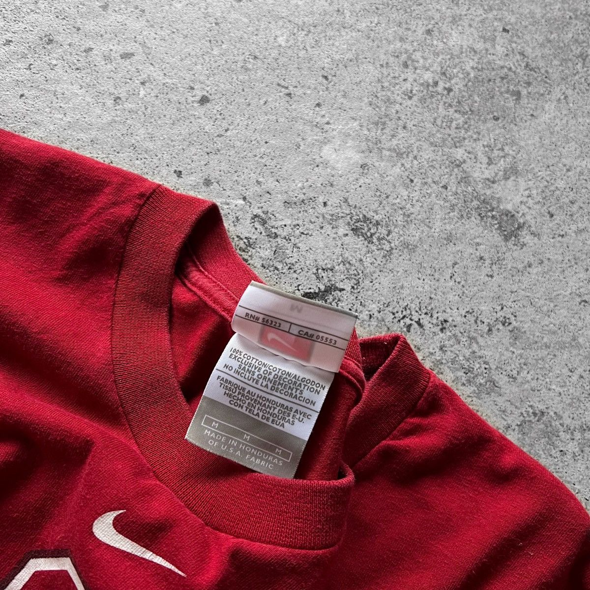 Nike × Vintage Nike Stanford Mens Vintage 90s Red Short Sleeve T-Shirt Logo Size US M / EU 48-50 / 2 - 5 Thumbnail