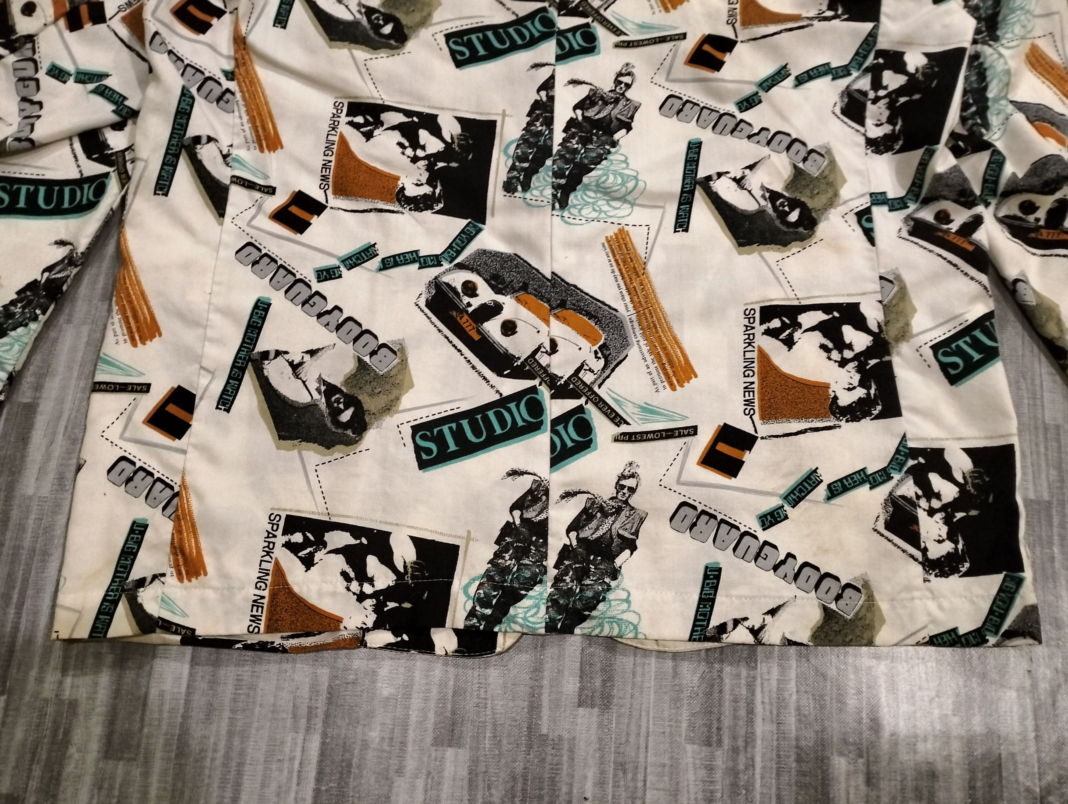 If Six Was Nine Japanese Brand Studio Bodyguard Full Print Blazer Jacket Size US L / EU 52-54 / 3 - 10 Thumbnail