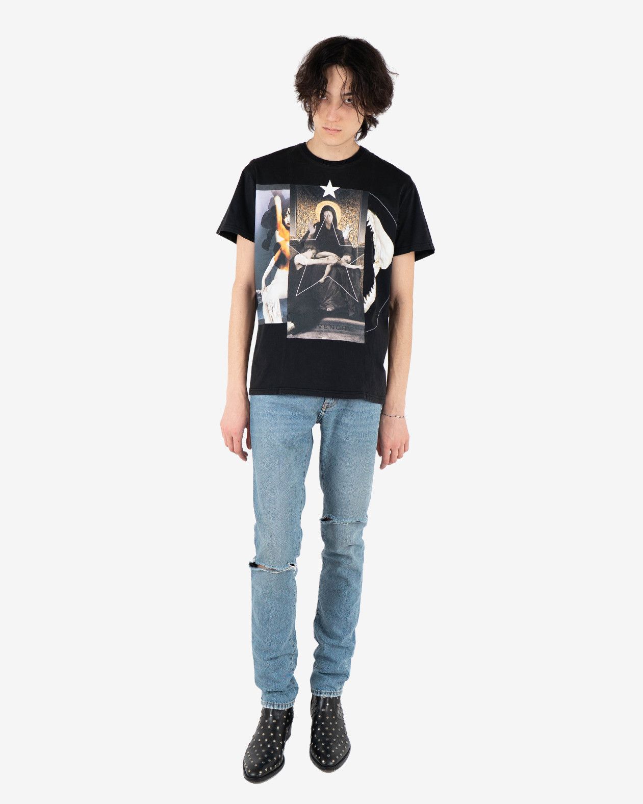 Givenchy Black Madonna T-shirt Size US L / EU 52-54 / 3 - 8 Thumbnail