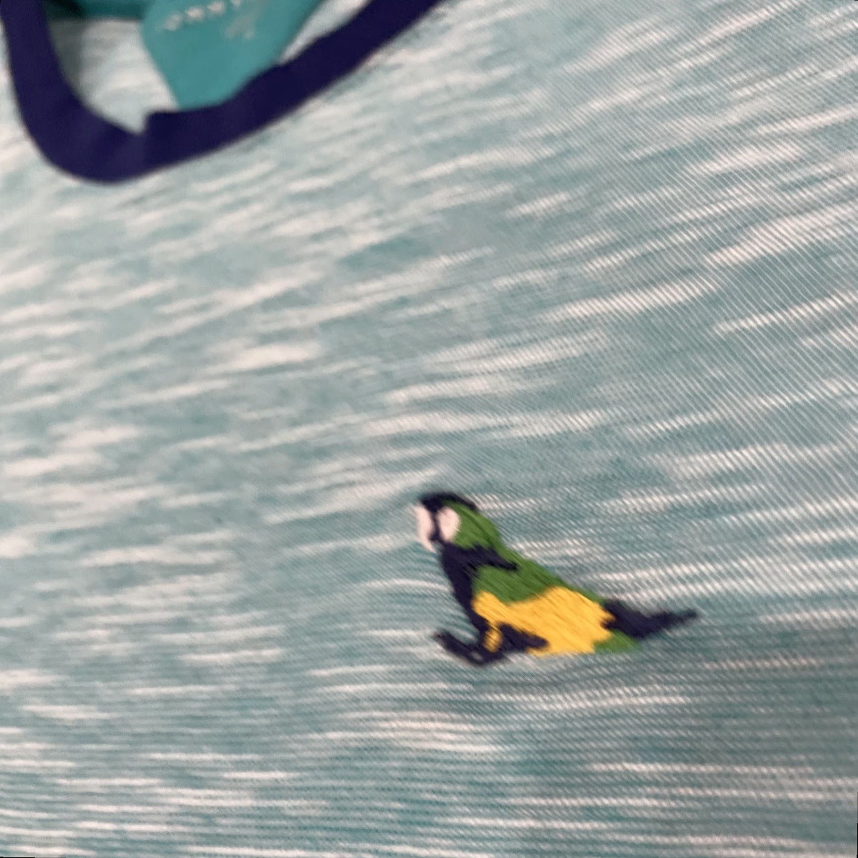Tommy Hilfiger TOMMY HILFIGER Parrot Shirt Men M Bird Logo Mint Aqua Teal Jersey Tee Tshirt Crew Neck Short Sleeve Logo Embroidered Classic Fit Size US M / EU 48-50 / 2 - 3 Thumbnail