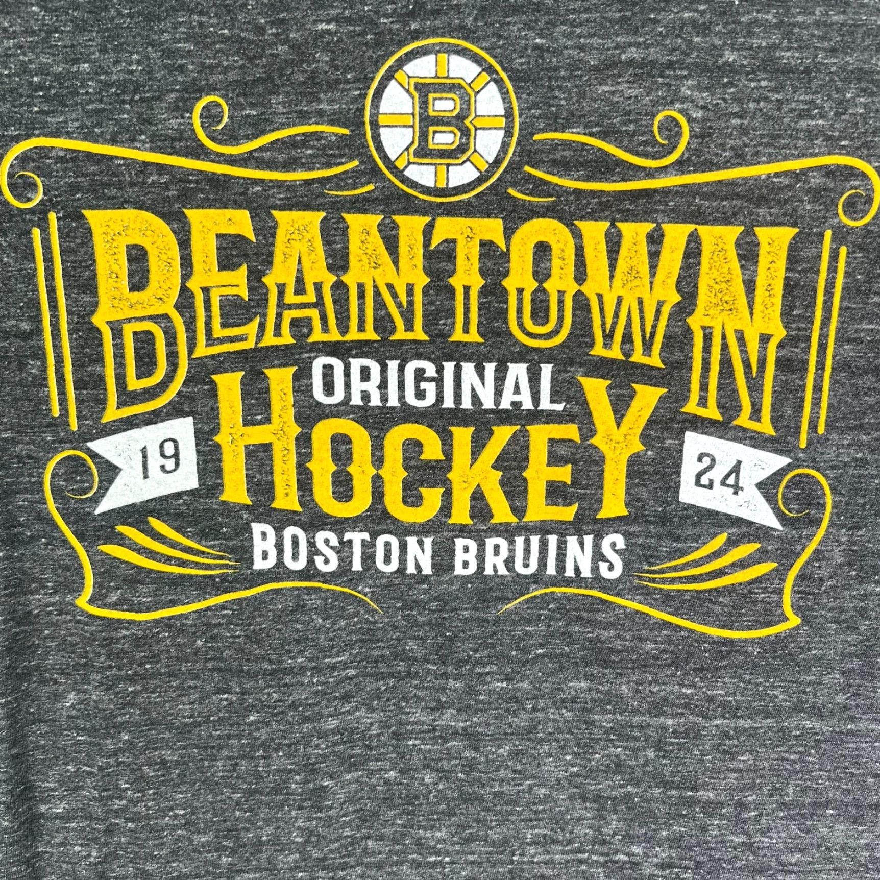 Vintage Boston Bruins Fanatics T Shirt Mens XL Heather Gray NHL Hockey Beantown Size US XL / EU 56 / 4 - 2 Thumbnail