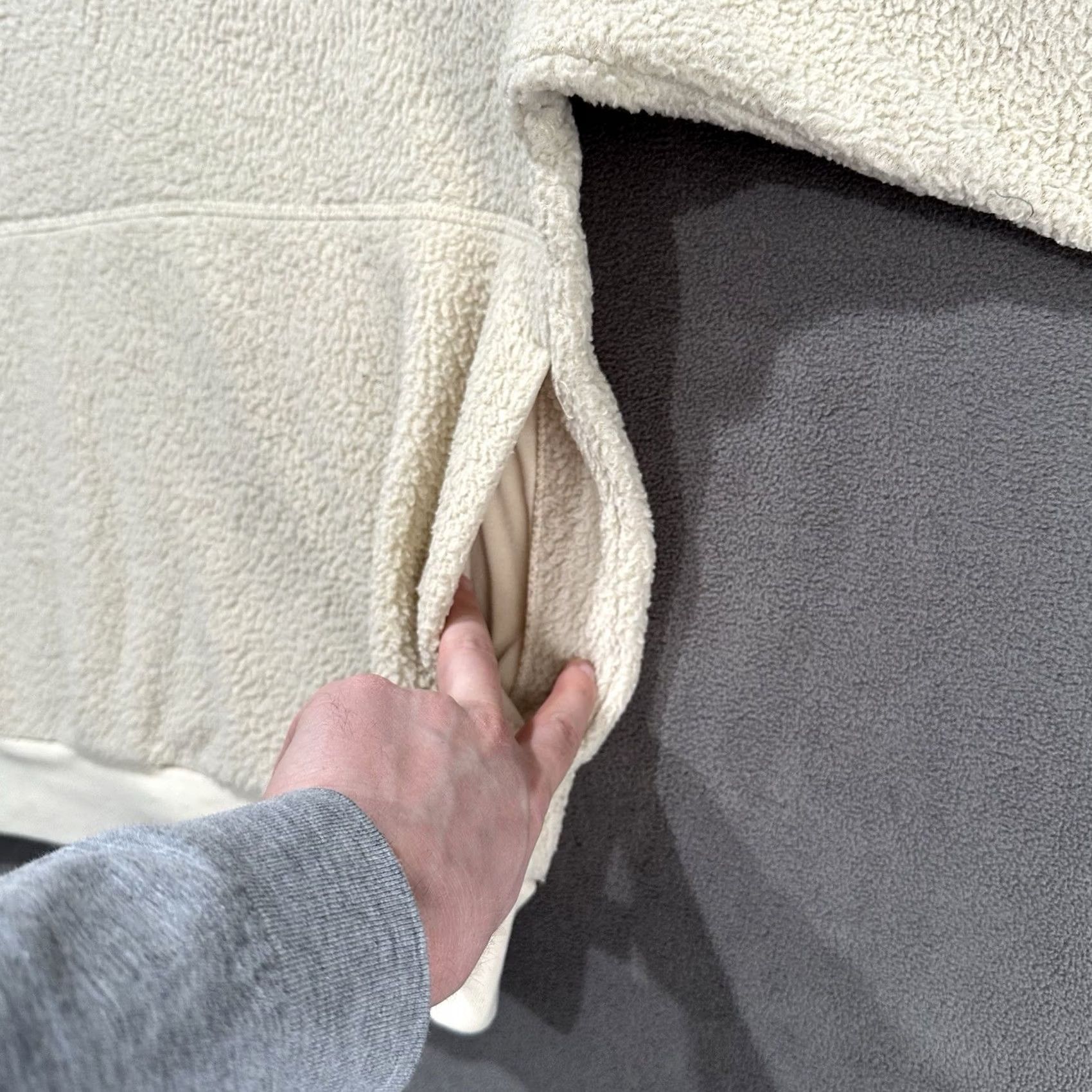The North Face The North Face Hoodie Womens XL Beige Cream Sherpa Fleece NF0AQO1 EUC Size XL / US 12-14 / IT 48-50 - 6 Thumbnail