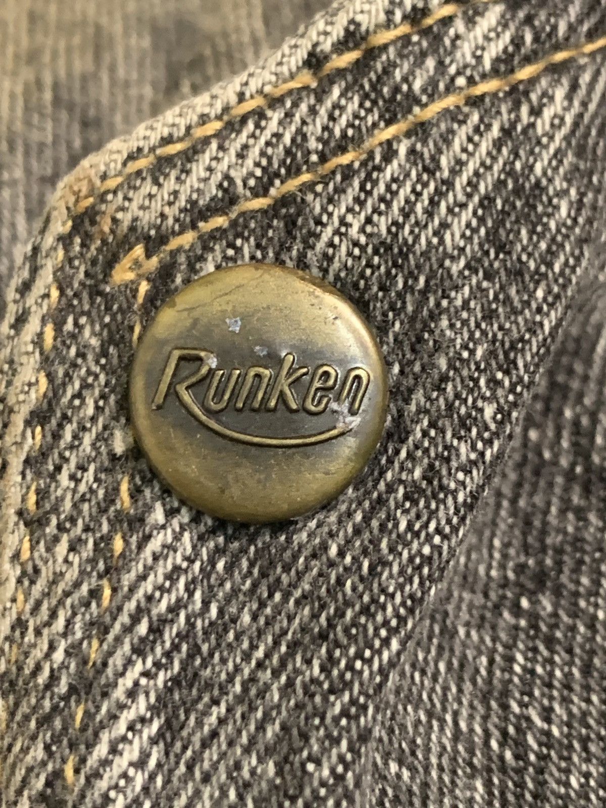 Japanese Brand Rare Design Vintage Runken Denim Jackets Size US XL / EU 56 / 4 - 4 Thumbnail