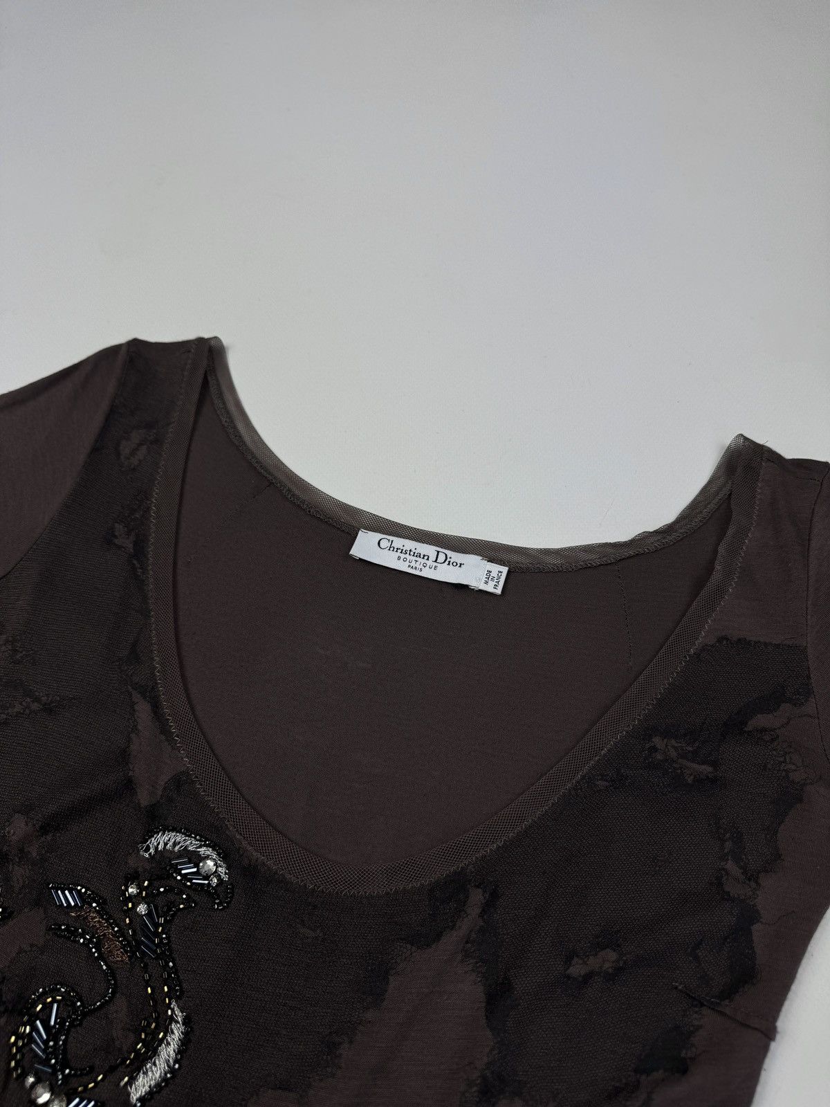 Designer × Dior × Vintage CHRISTIAN DIOR Boutique John Galliano Vintage Top T-Shirt Size M / US 6-8 / IT 42-44 - 14 Thumbnail