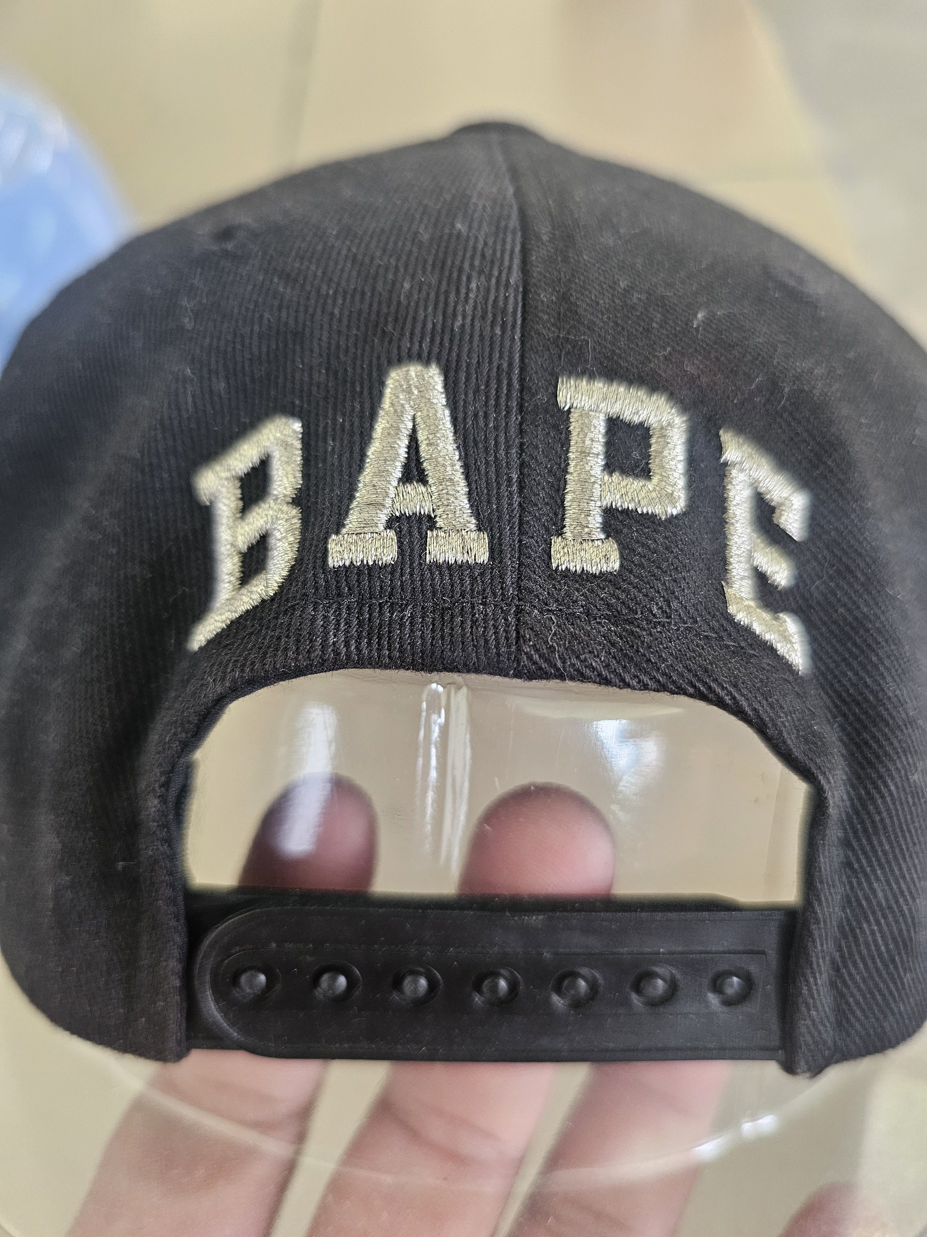 Bape Rare Vintage BAPE Big Logo Blockhead Size ONE SIZE - 3 Thumbnail