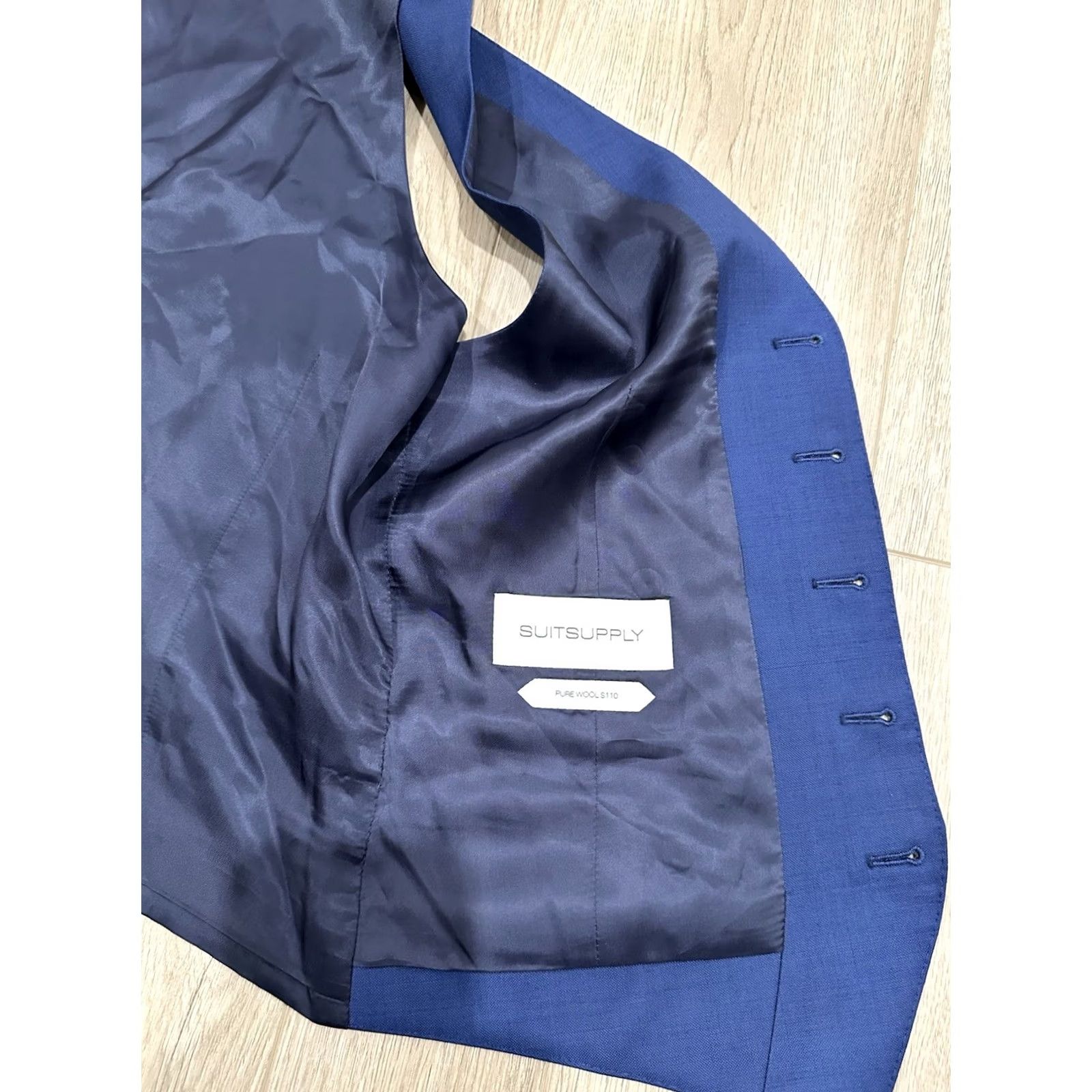 Suitsupply Suitsupply Vest Mens Medium Blue Wool Vitale Barberis Canonico Size 48 Size US M / EU 48-50 / 2 - 7 Thumbnail