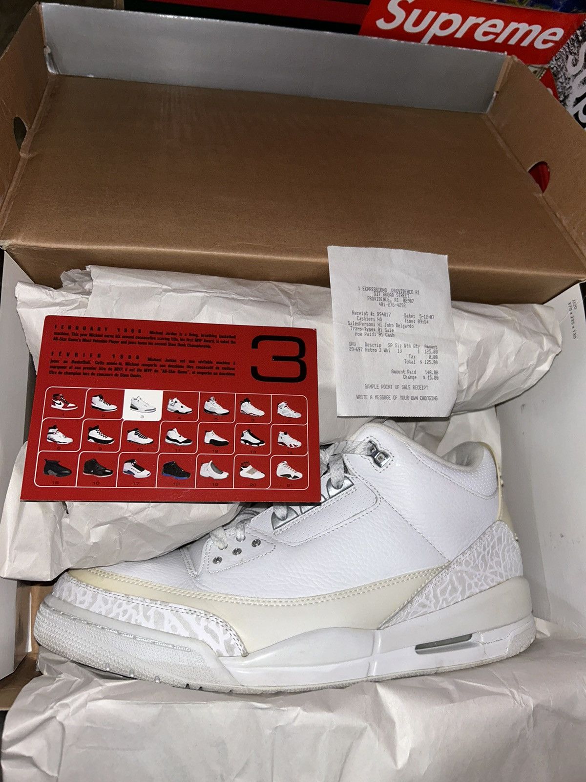 Jordan Brand Jordan 3 Retro ‘Pure Money’ 136064-103 size 13 Size US 13 / EU 46 - 11 Thumbnail