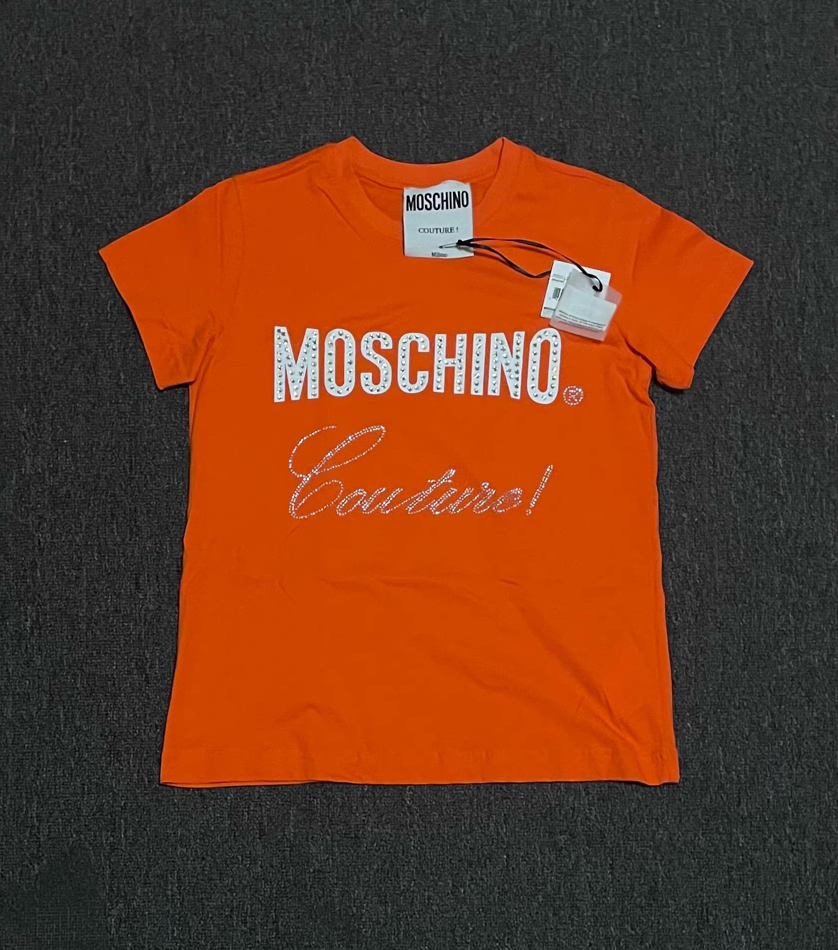 Moschino Moschino Women's Orange T-shirt Q4 Size XS / US 0-2 / IT 36-38 - 1 Thumbnail