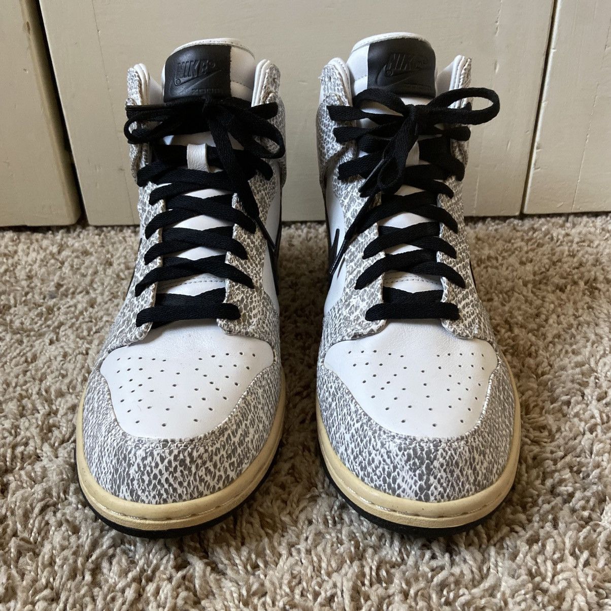 Nike RARE 2013 Nike Dunk High SP Cocoa Snake White 624512-010 Size US 10 / EU 43 - 3 Thumbnail