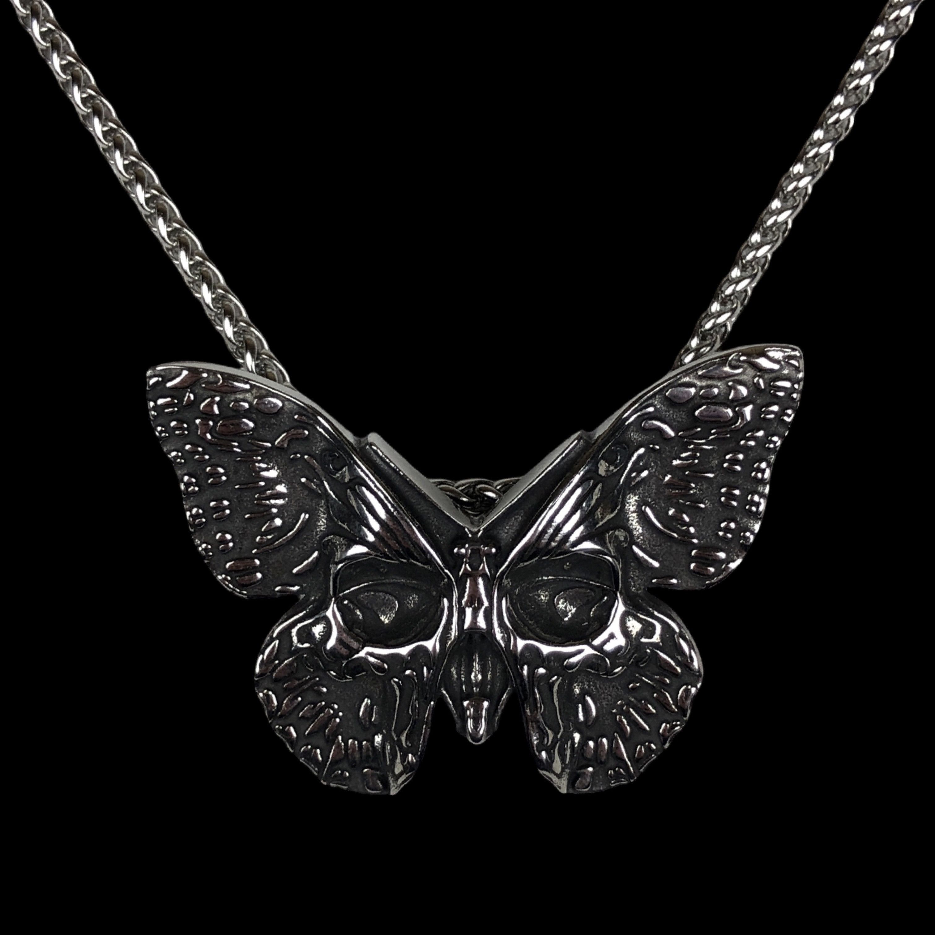 Jewelry Stainless Steel Butterfly Gothic Necklace Punk Emo Y2K Size ONE SIZE - 2 Thumbnail