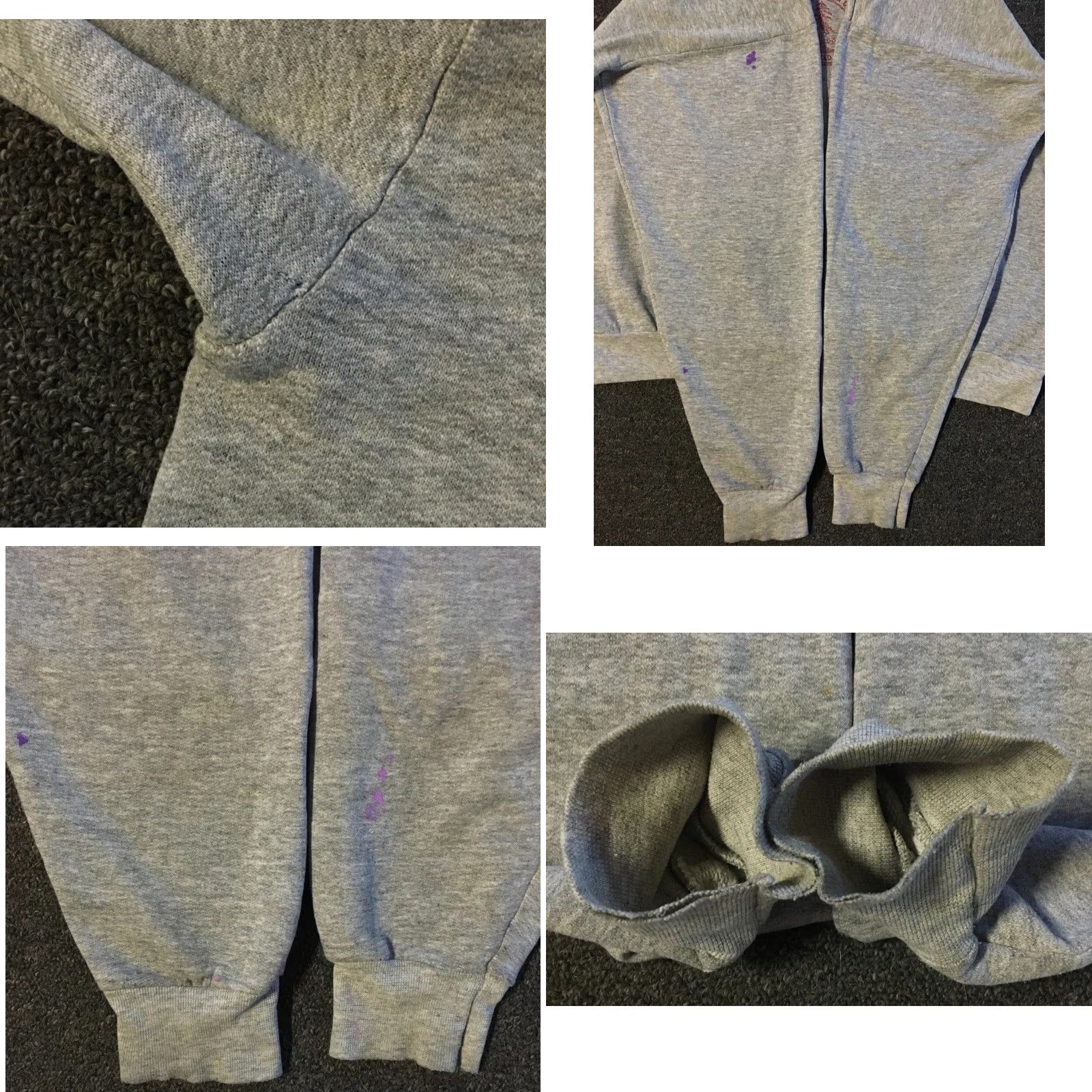 Vintage Vtg Stanford University Hoodie Gray L Boxy Distressed Faded 90s College Sports Pullover Men Shirt University USA Breach? Size US L / EU 52-54 / 3 - 8 Thumbnail