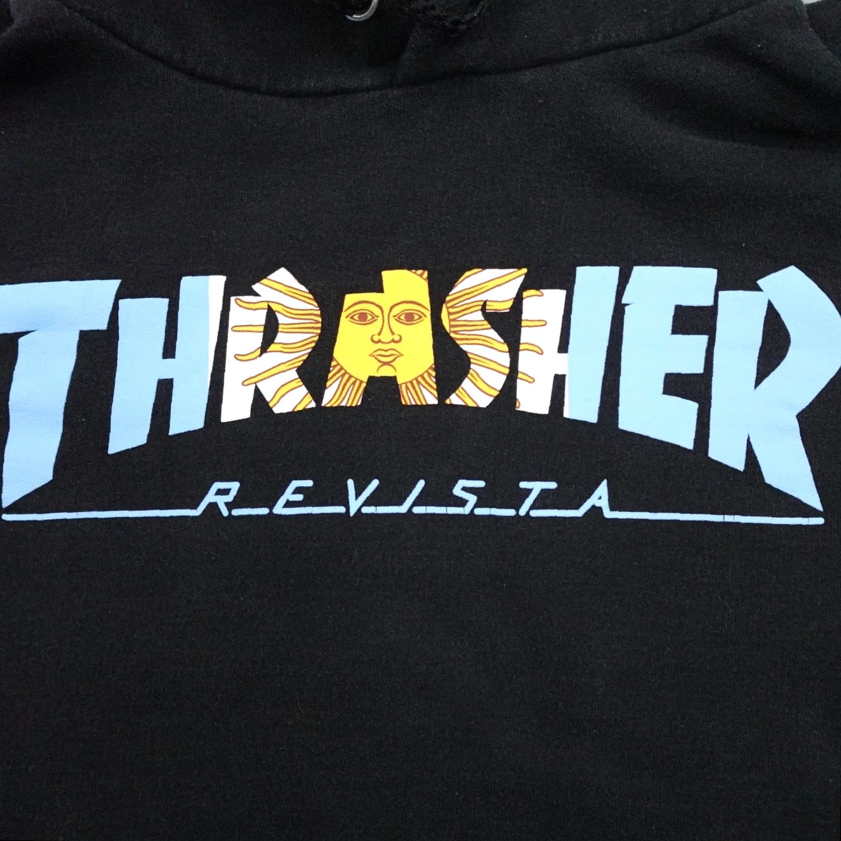 Thrasher VINTAGE Thrasher Hoodie Mens Large Black Revista Pullover Sweatshirt Skateboarding Size US L / EU 52-54 / 3 - 4 Thumbnail