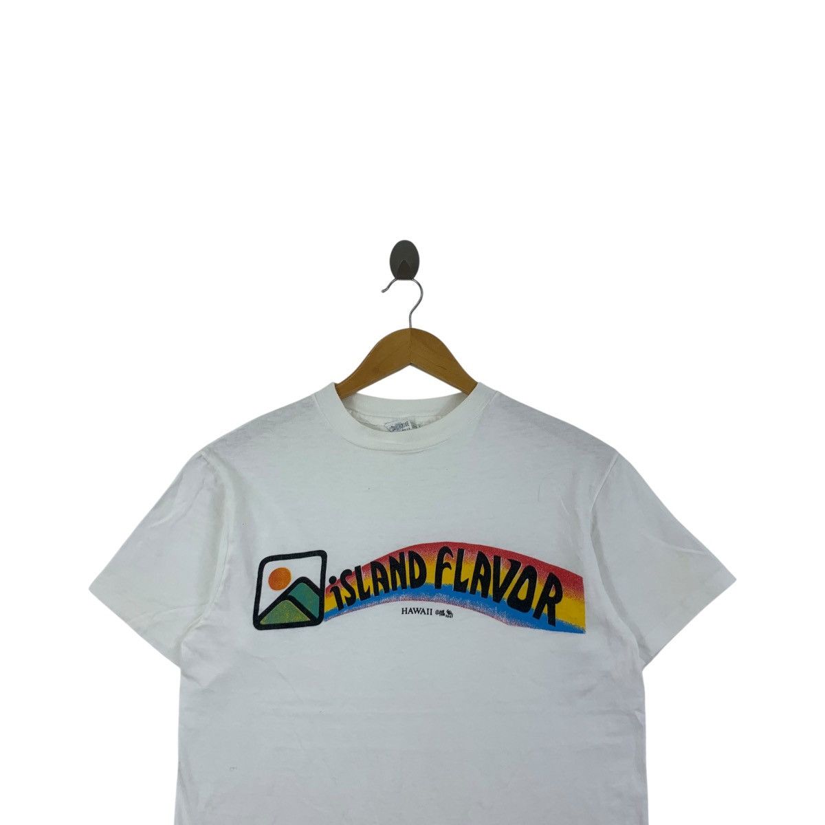 Hanes Vintage 1988 HAWAII ISLAND FLAVOR Illustration Beach Size US M / EU 48-50 / 2 - 2 Thumbnail