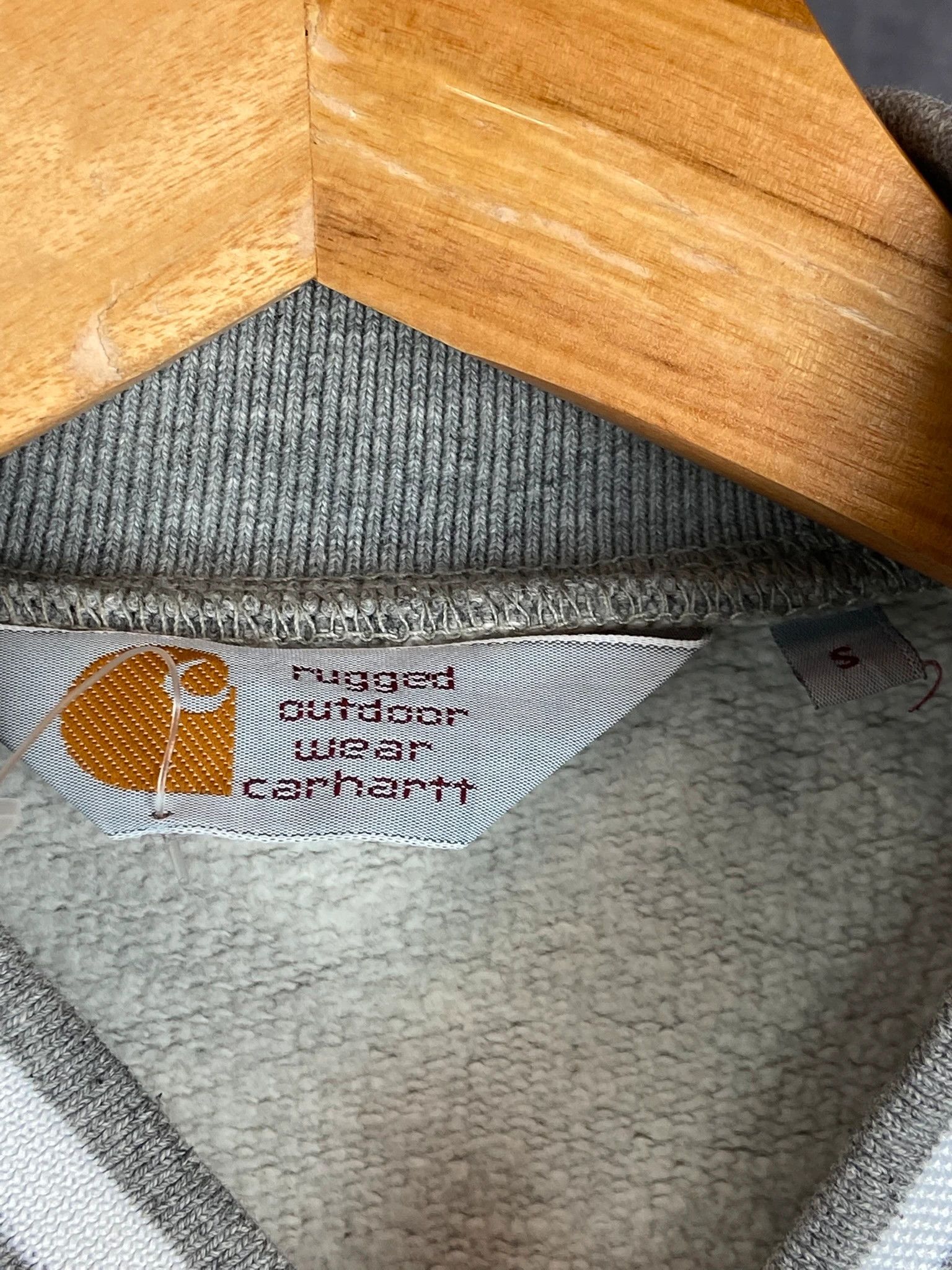 Carhartt Carhartt Grey Sweatshirt S Vintage Workwear Size US S / EU 44-46 / 1 - 3 Thumbnail