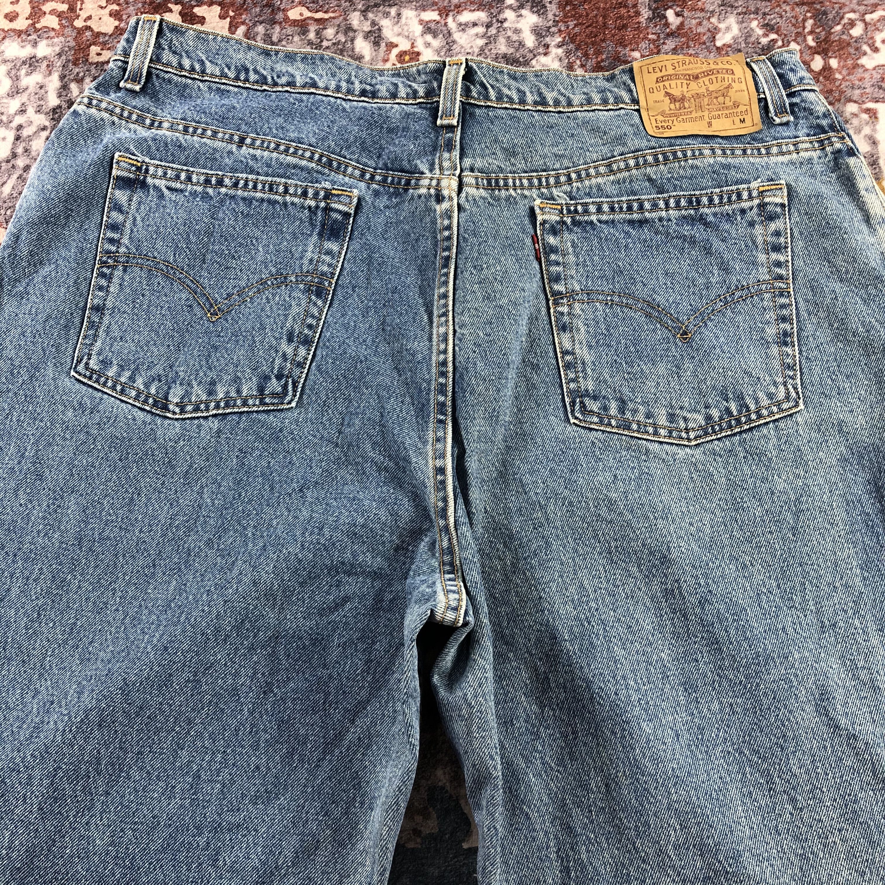 Levi's × Vintage Vintage 90s Blue Wash Levis 550 Jeans-JM3078 Size US 40 / EU 56 - 4 Thumbnail