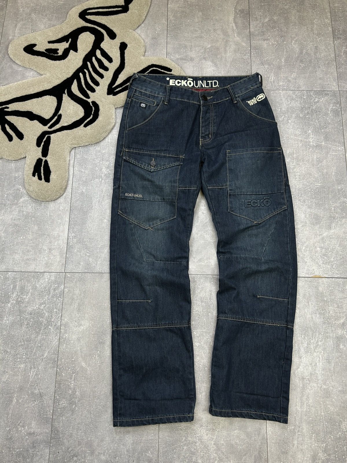 Ecko Unltd. × Vintage Mens Vintage Ecko Unltd. jeans y2k rare denim pants rap 90s Size US 32 / EU 48 - 21 Thumbnail