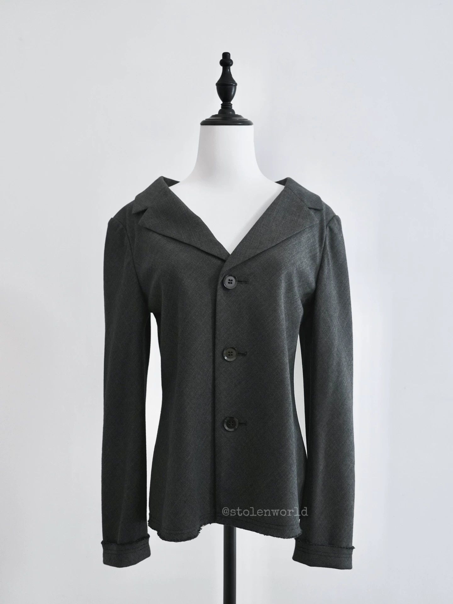 Yohji Yamamoto Yohji Yamamoto Noir Cotton-Linen-Wool Suit Jacket Size S / US 4 / IT 40 - 1 Thumbnail