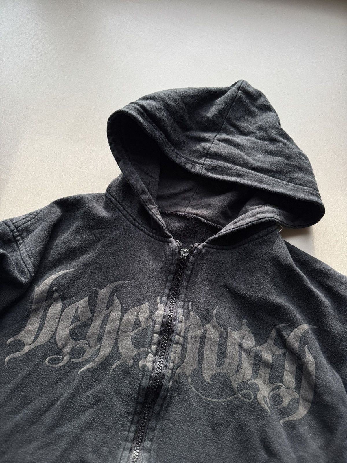 Band Tees × Vintage VINTAGE BEHEMOTH BLACK METAL BAND Zip HOODIE! Size US L / EU 52-54 / 3 - 3 Thumbnail