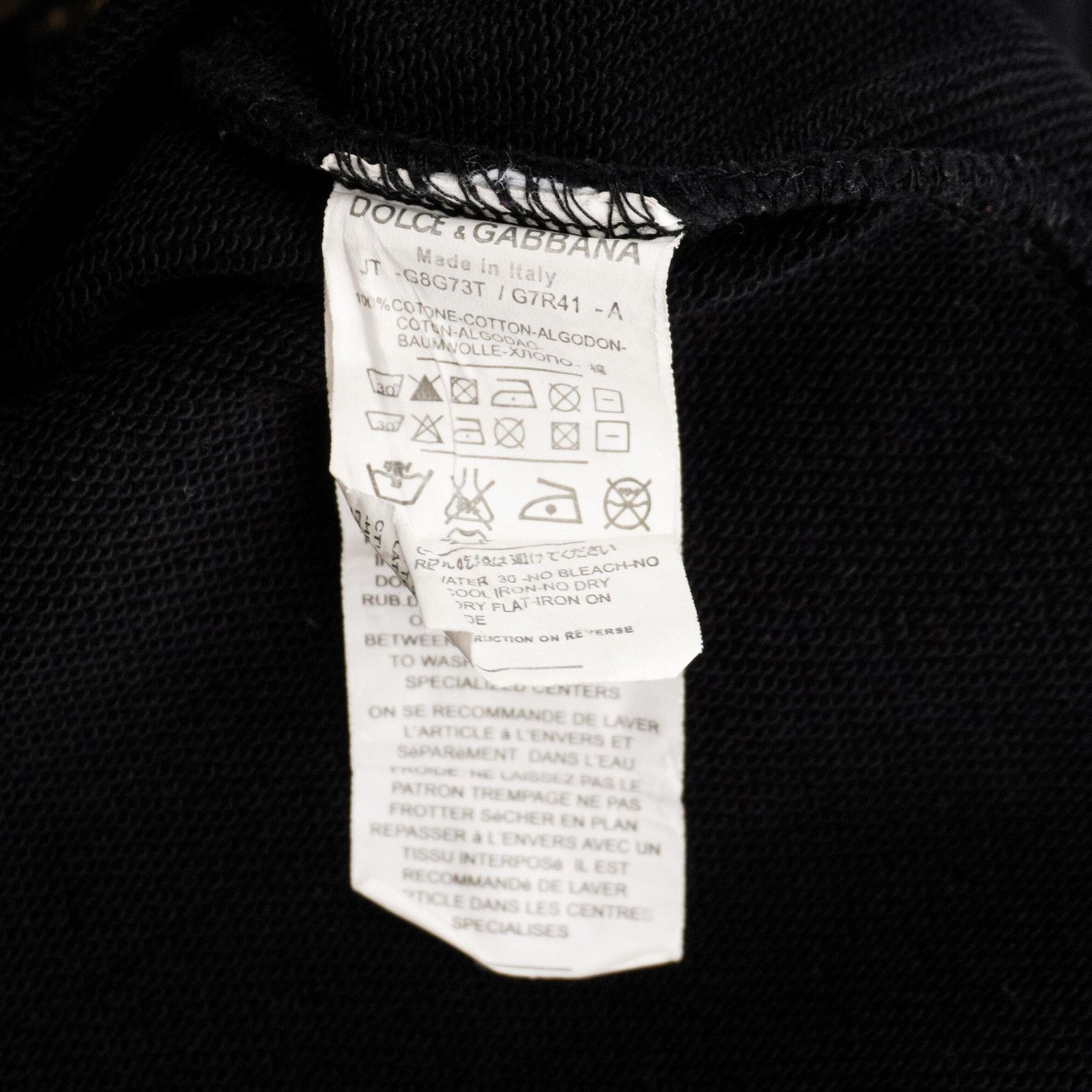 Dolce & Gabbana Dolce Gabbana Crown Bee Logo Floral Print Black Sweatshirt Size US L / EU 52-54 / 3 - 7 Thumbnail