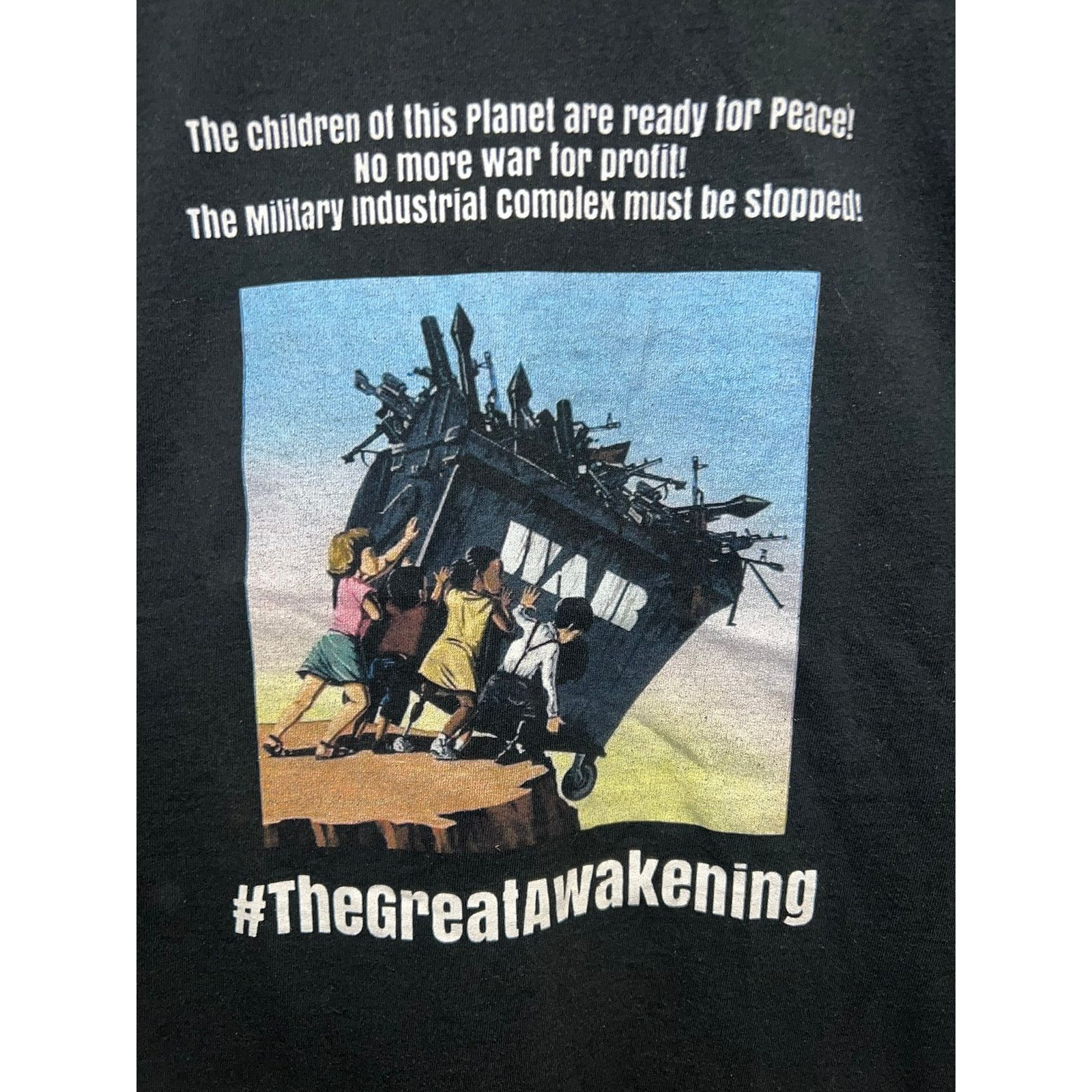 Vintage The Great Awakening Shirt Children Of This Planet Peace Tee Size US L / EU 52-54 / 3 - 5 Thumbnail