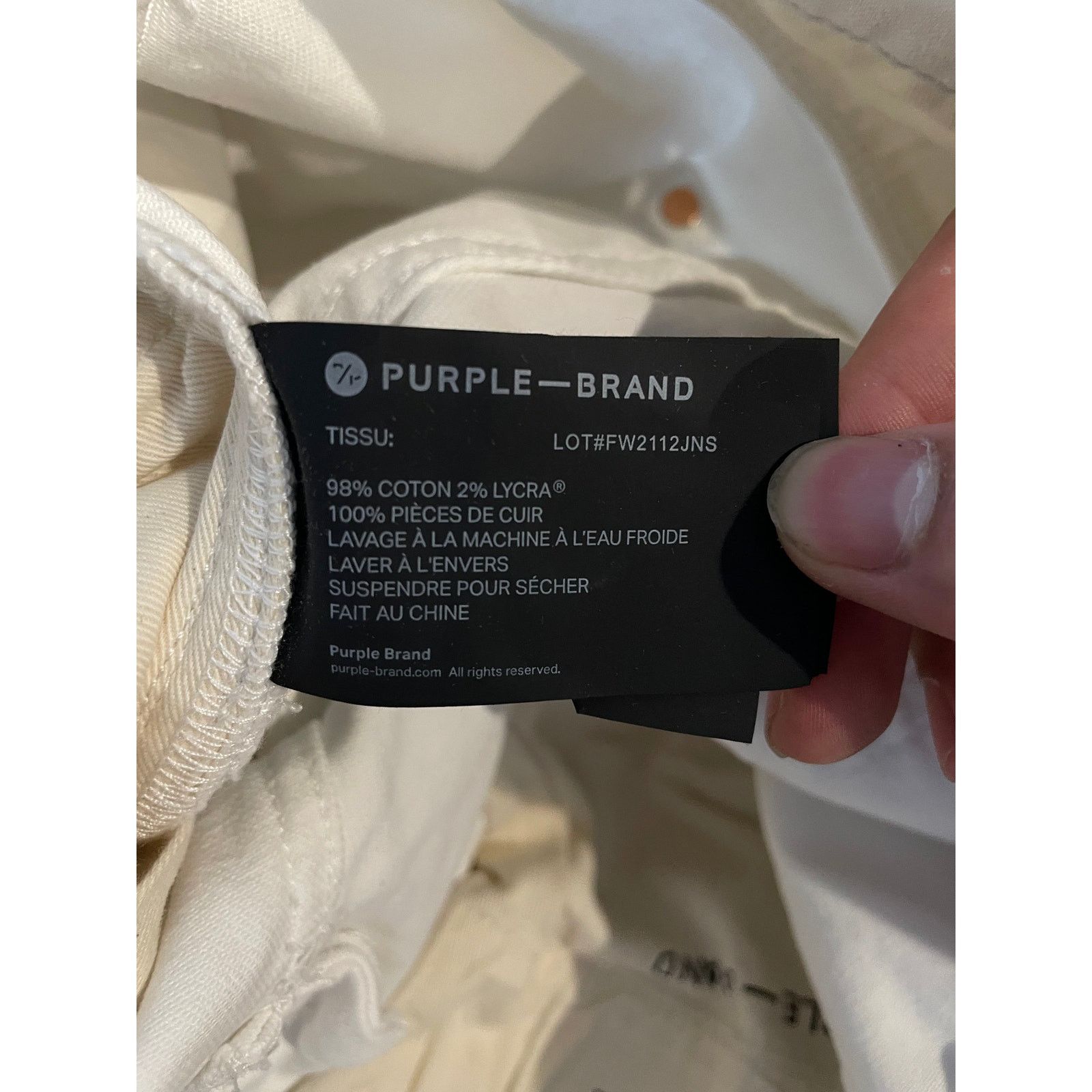 Purple Brand Purple Brand Jeans White Used 38 Size US 38 / EU 54 - 4 Thumbnail