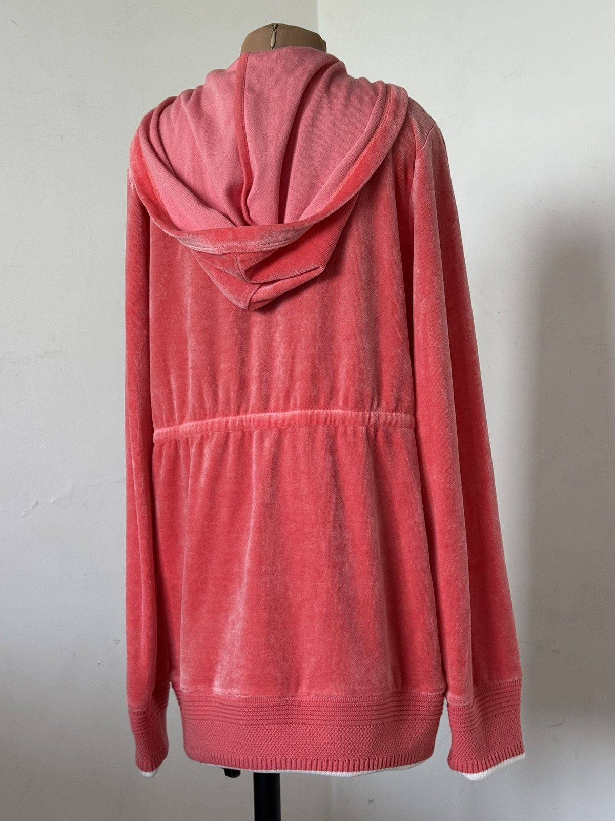 Moncler Moncler W v-neck pink hoodie Size S / US 4 / IT 40 - 2 Thumbnail