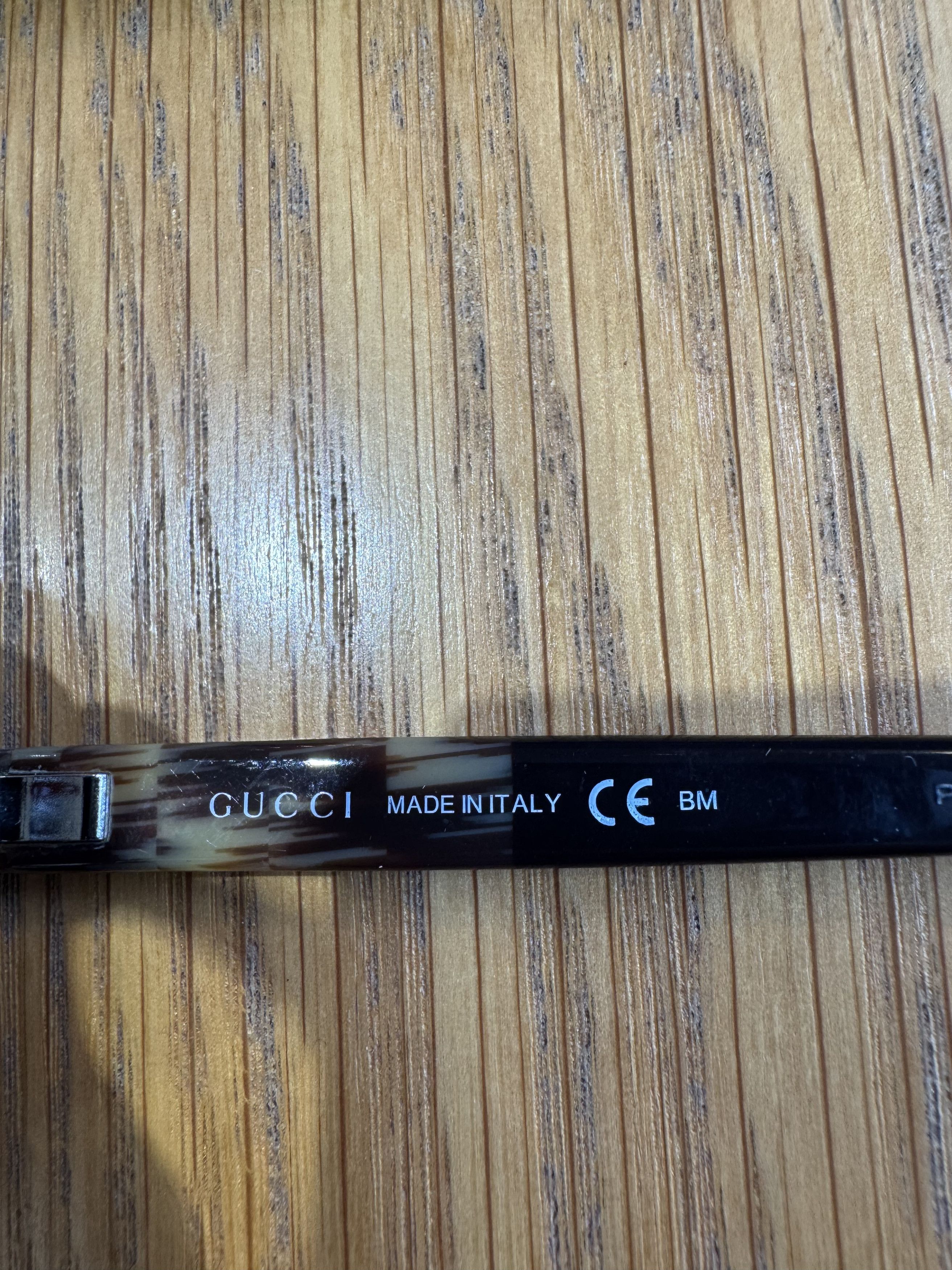 Gucci Gucci '00s Brown Signature Plastic Glasses Size ONE SIZE - 4 Thumbnail