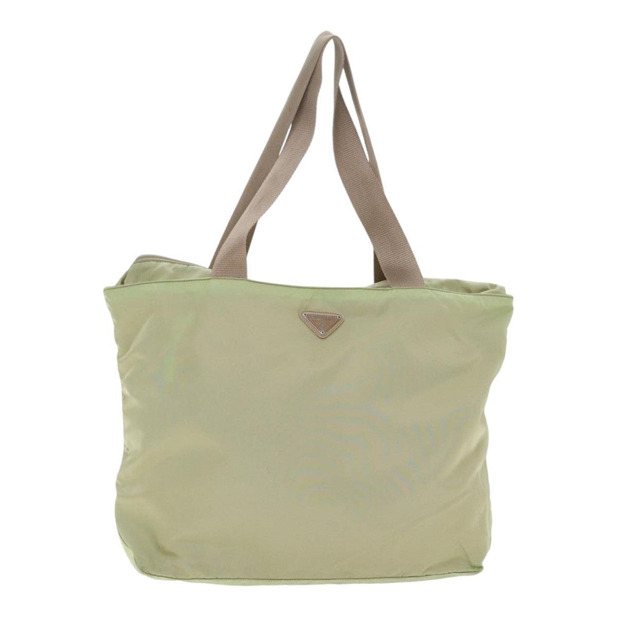 Prada PRADA Tote Bag Nylon Beige Silver Size ONE SIZE - 2 Thumbnail