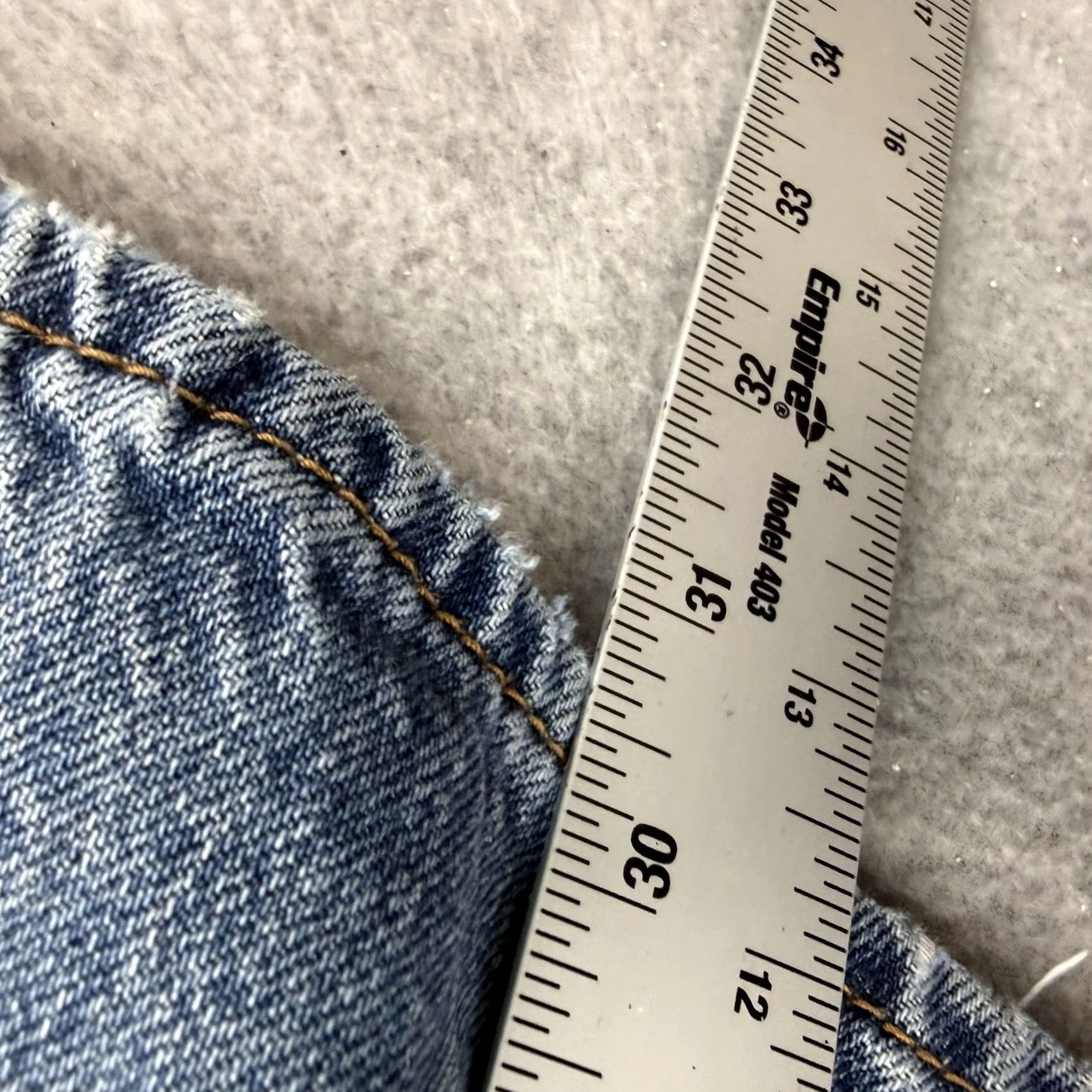 Lucky Brand Lucky Brand Jeans 34x30 363 Straight Regular Men Blue Medium Wash Vintage Style Stretch Denim Pocket Logo 5-Pocket USA 90s Mens Size US 34 / EU 50 - 5 Thumbnail
