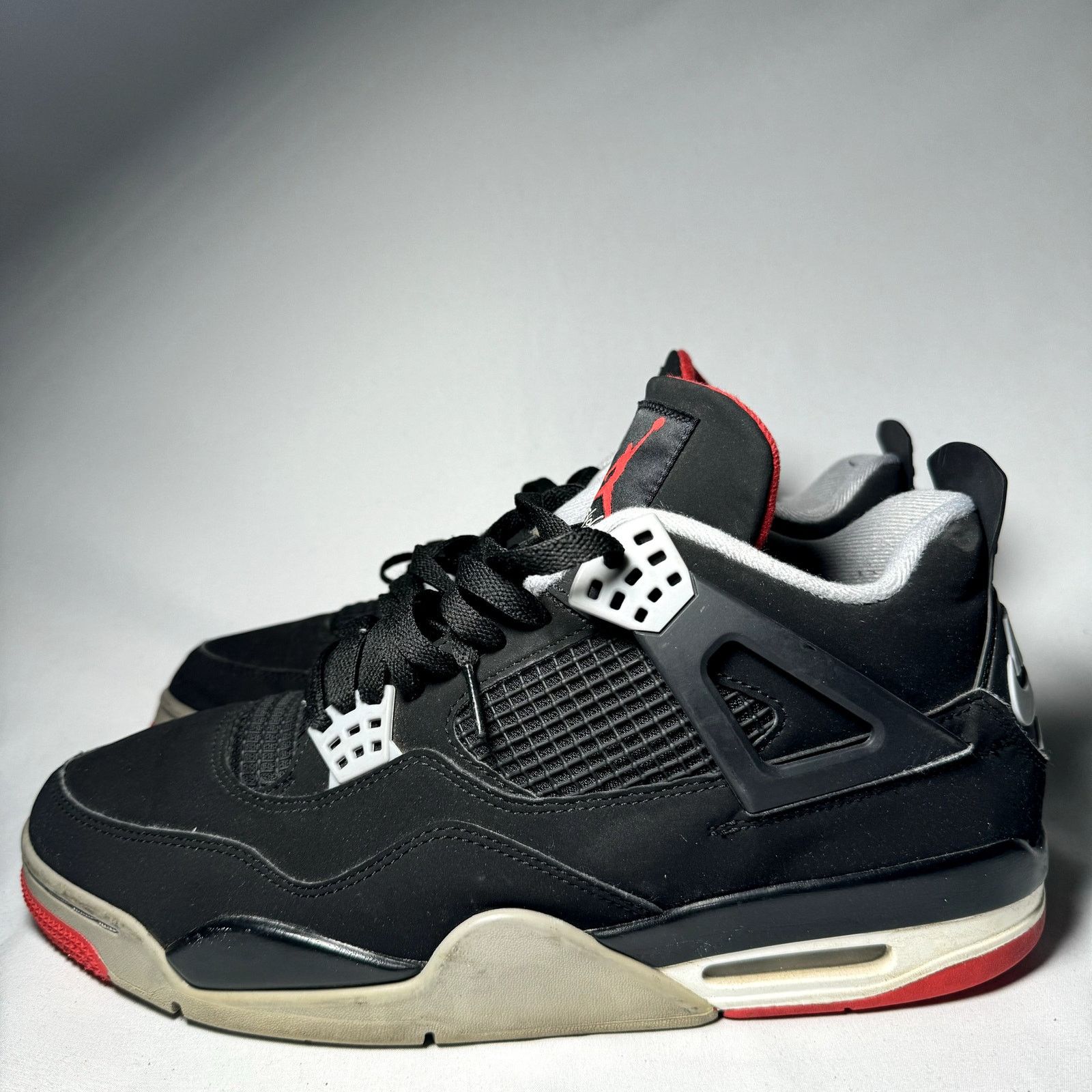 Jordan Brand × Nike Size 12 - Nike AirJordan 4 Retro OG Bred 2019 Men's Shoes Size US 12 / EU 45 - 9 Thumbnail
