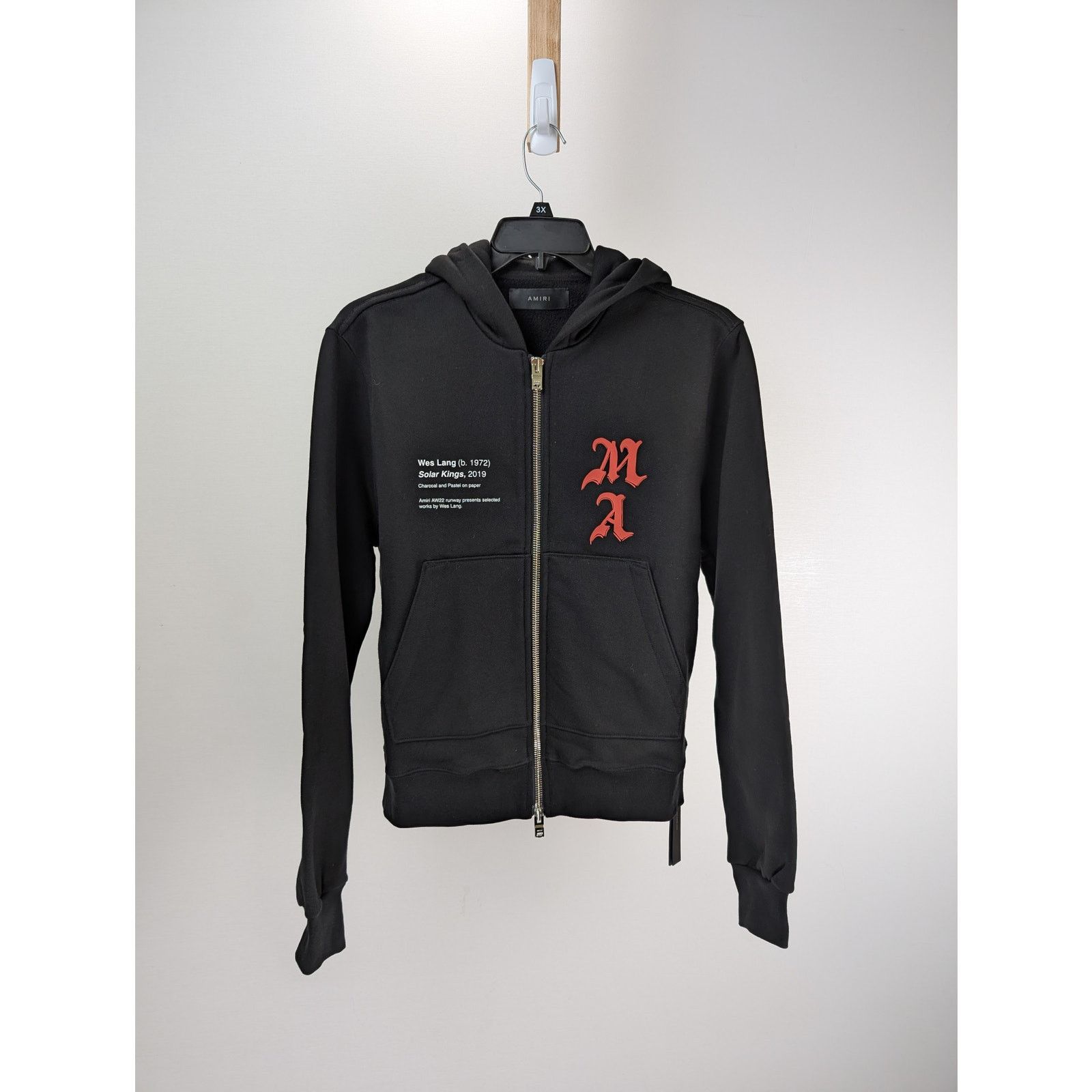 Amiri o1rshd1 Wes Lang Solar Kings Hoodie in Black Size US S / EU 44-46 / 1 - 2 Thumbnail