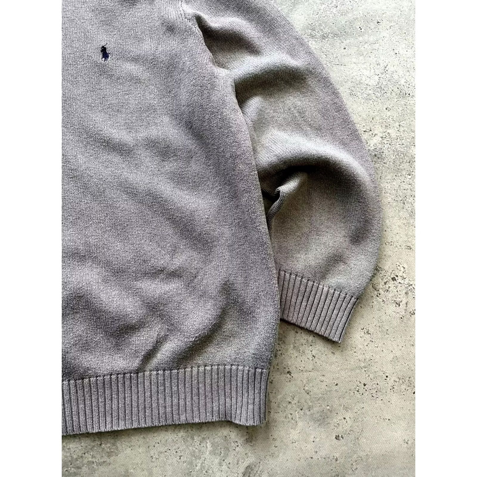 Ralph Lauren Nike Polo Ralph Lauren Sweater Sweatshirt Men’s 2XL Gray Knit Cotton Crew Neck Pullover Casual Mens Size US XXL / EU 58 / 5 - 4 Thumbnail