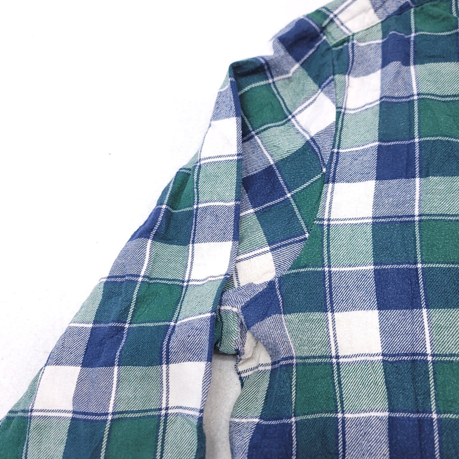 John Ashford John Ashford Gingham Flannel Shirt Mens Size L Blue Green Size US L / EU 52-54 / 3 - 4 Thumbnail