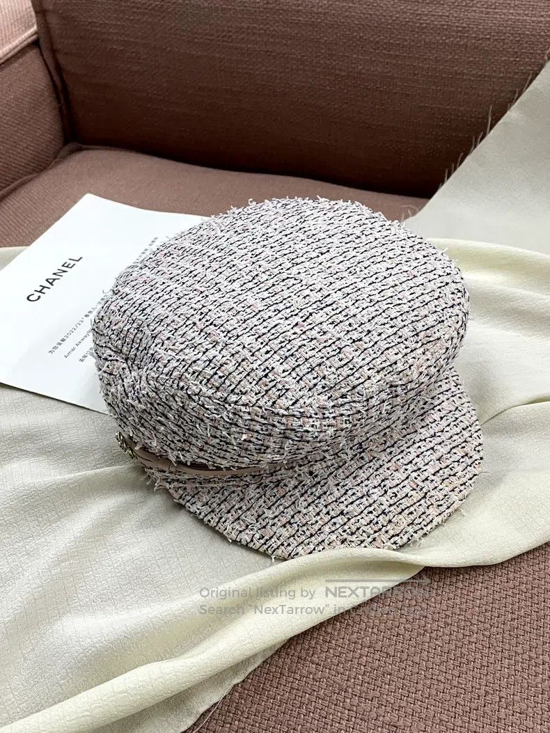 Chanel Chanel Pink tweed beret Size ONE SIZE - 1 Thumbnail