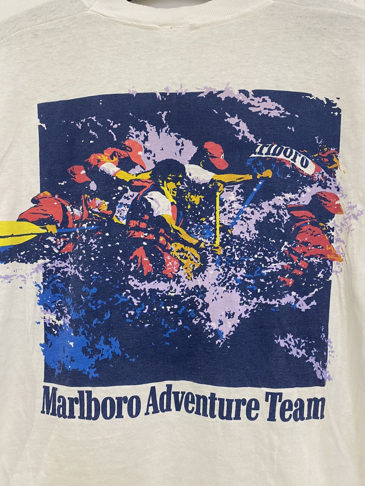 Vintage 💥VINTAGE MARLBORO ADVANTURE TEAM SINGLE STICH POCKET TEE Size US L / EU 52-54 / 3 - 2 Thumbnail