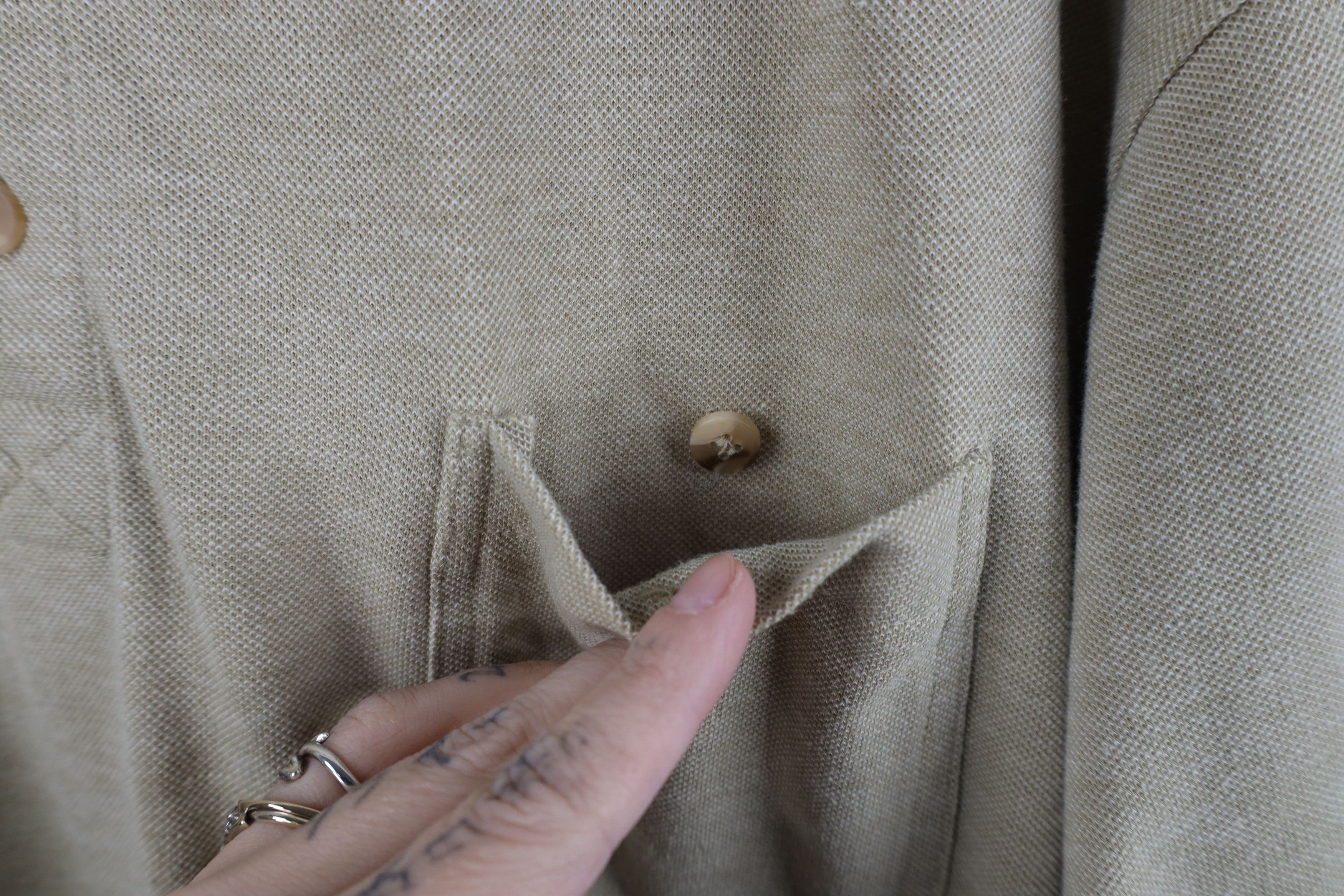 Vintage Vintage 90s Streetwear Cotton Pullover Polo Shirt Beige Size US L / EU 52-54 / 3 - 5 Thumbnail