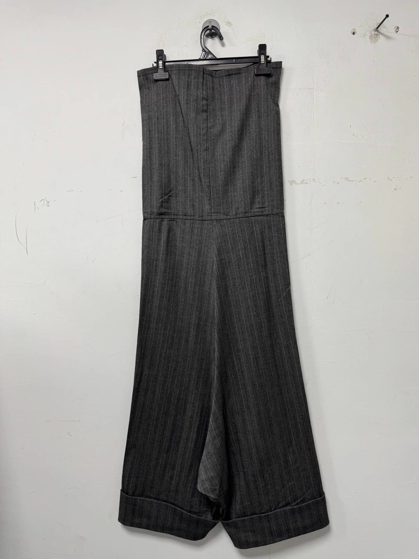 Junya Watanabe JUNYA WATANABE Striped Bustier Jumpsuit Gray S Size S / US 4 / IT 40 - 2 Thumbnail