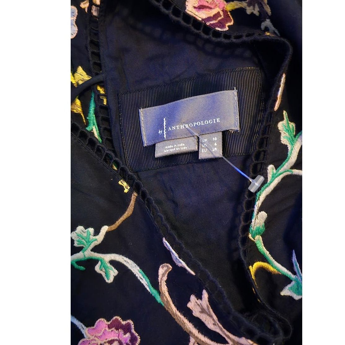 Anthropologie NEW Anthropologie Embroidered Mini Dress $298 SIZE 6 Black Size M / US 6-8 / IT 42-44 - 5 Thumbnail