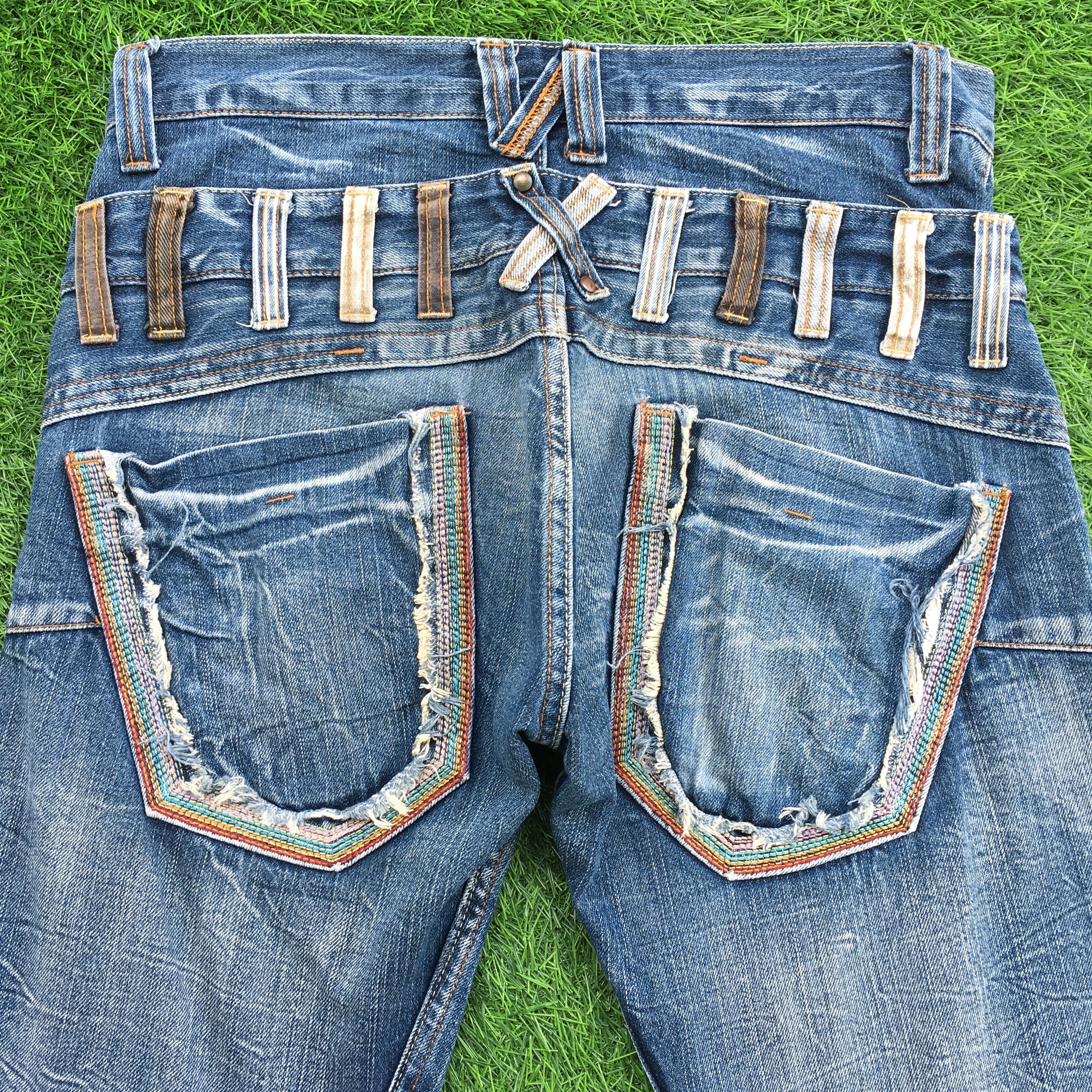 Japanese Brand Japanese Double Waist Denim Pants D-1096 Size US 28 / EU 44 - 4 Thumbnail
