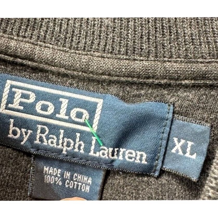 Polo Ralph Lauren Polo Ralph Lauren Sweatshirt Mens XL Black Pony Quarter Zip Pullover Mock Neck Logo Zipper 100% Cotton Pullover Sweatshirt Size US XL / EU 56 / 4 - 5 Thumbnail