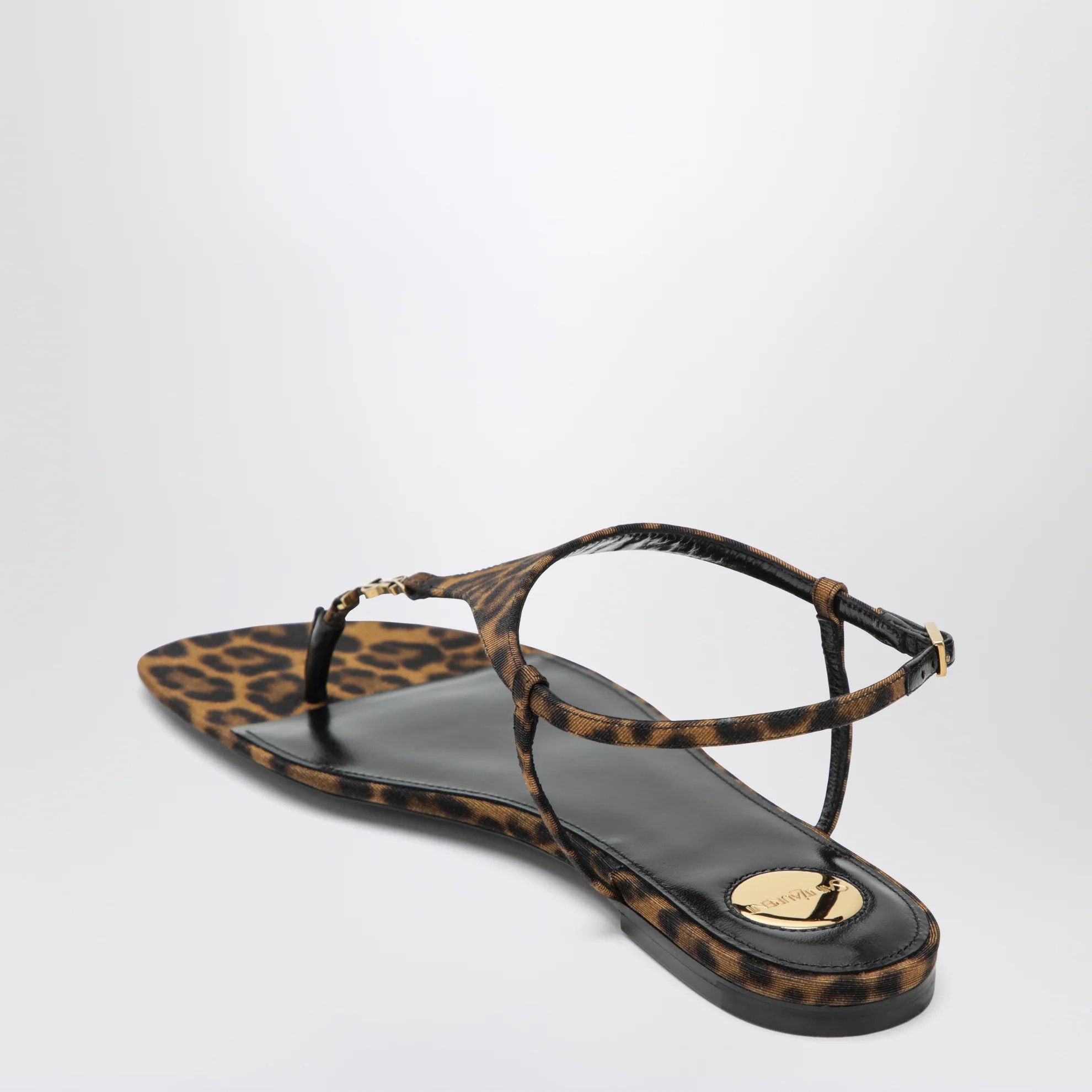 Saint Laurent Paris o1d2blof0526 Cassandre Sandals in Leopard Size US 6 / IT 36 - 4 Thumbnail