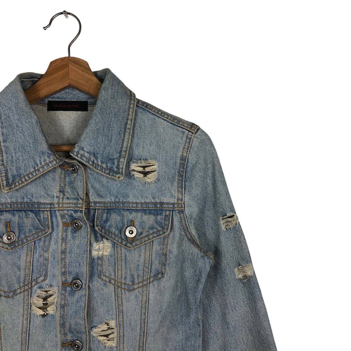 Japanese Brand 🔥Rare Biker Denim Jacket Distressed Punk Dona Marie Japan Size US M / EU 48-50 / 2 - 6 Thumbnail