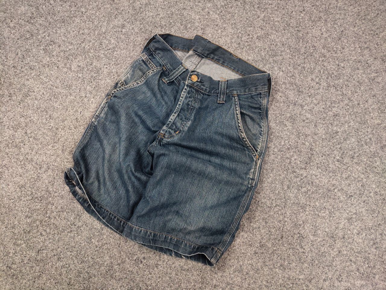 Carhartt Vintage 90's Carhartt Work Bermuda Pocket Faded denim Shorts Size US 30 / EU 46 - 3 Thumbnail