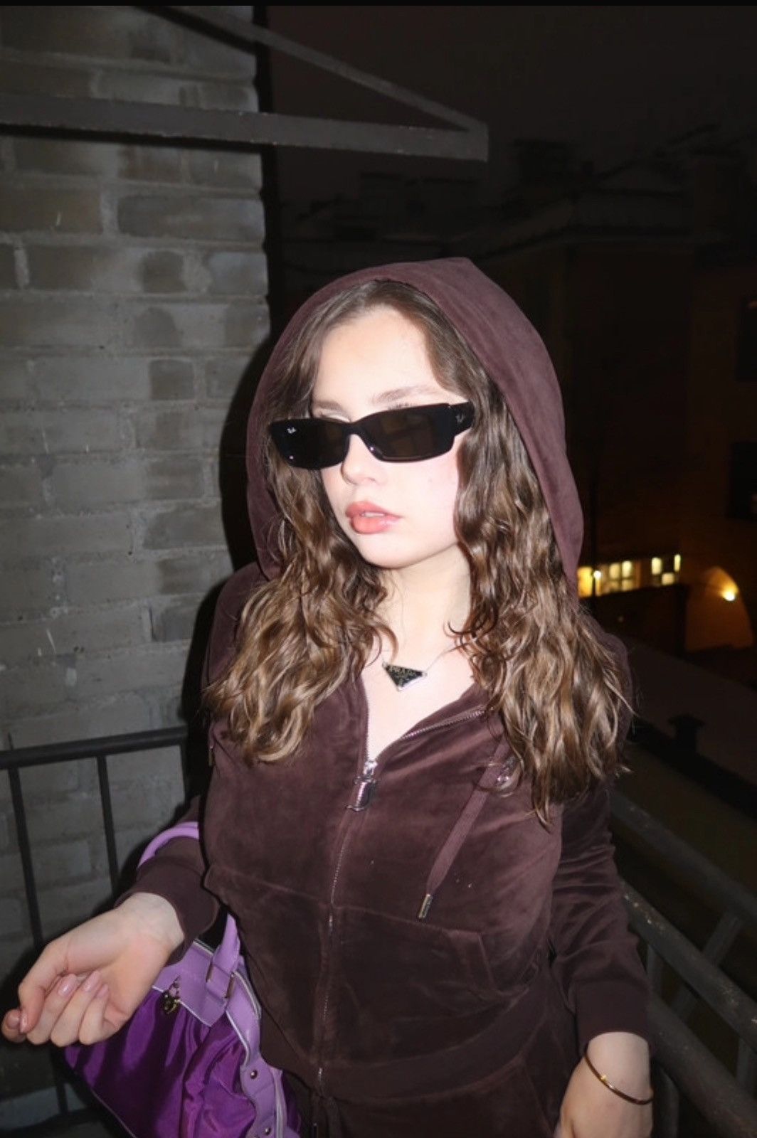 Juicy Couture Juicy couture velvet brown tracksuit Size L / US 10 / IT 46 - 1 Thumbnail