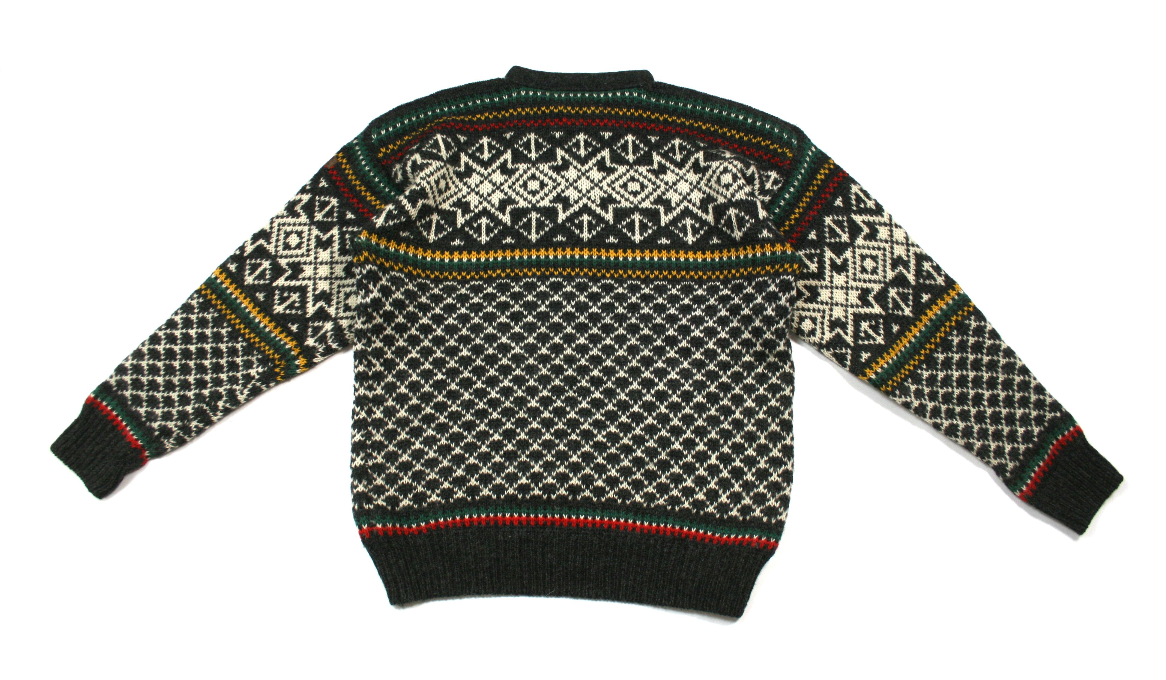 Vintage 90S Sportique Norwegian Fair Isle Wool Knit Size US L / EU 52-54 / 3 - 2 Thumbnail