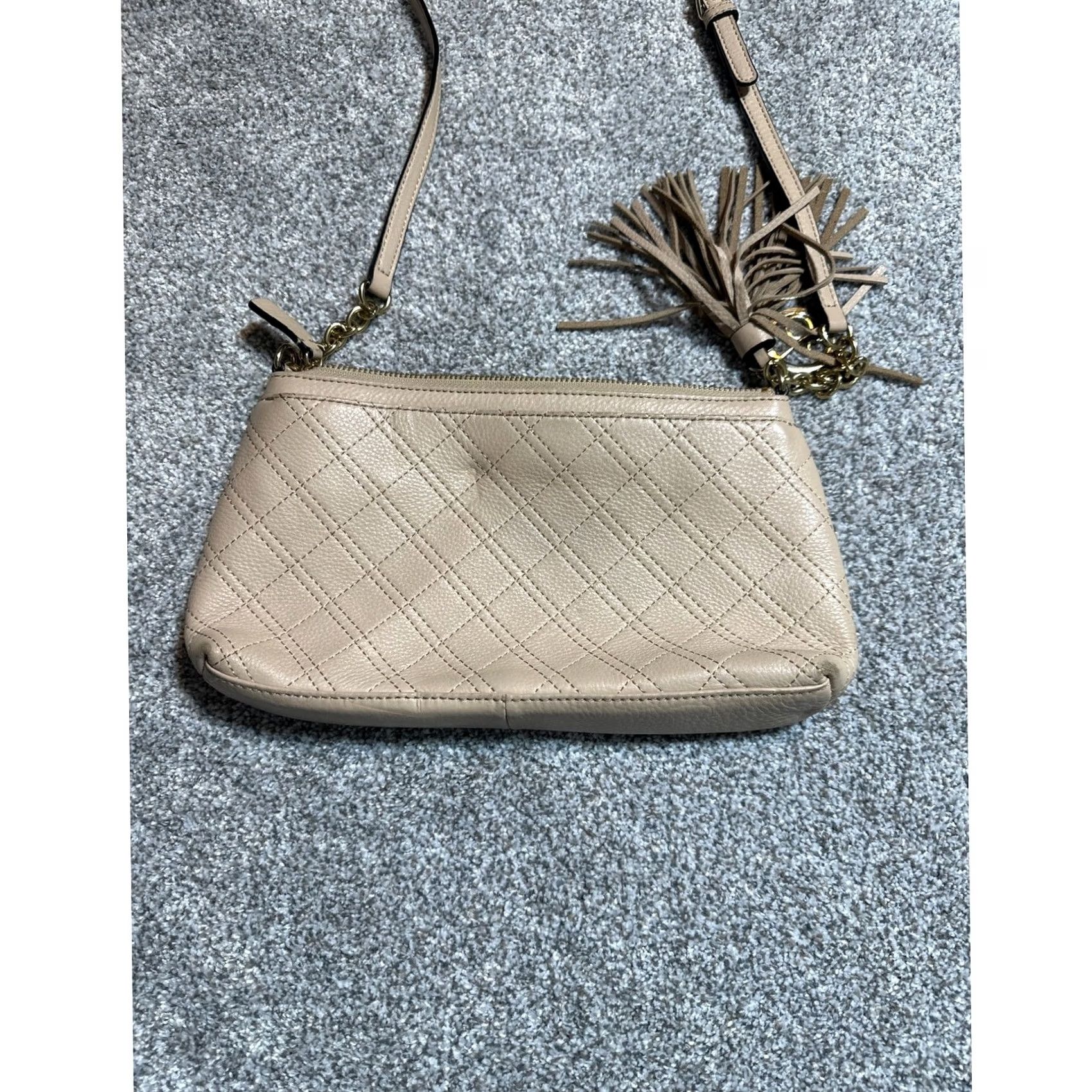 Calvin Klein Calvin Klein Crossbody Bag Beige Women Crossbody Quiet Luxury Corporate Chic Twee Preppy Old Money Rectangle Gold Hardware Modern Casual Size ONE SIZE - 6 Thumbnail