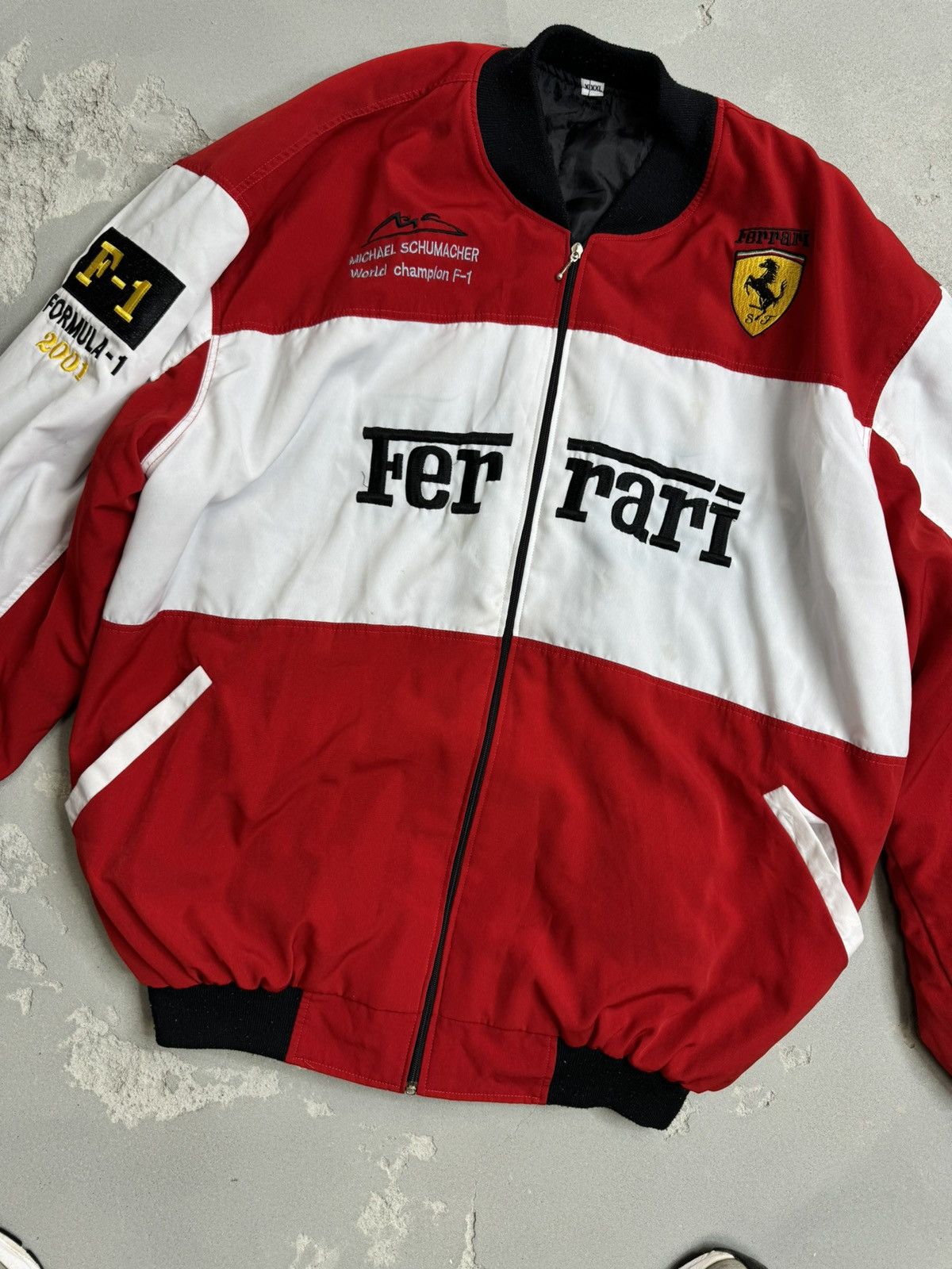 Ferrari Ferrari Michael Schumacher Formula 1 Racing Jacket Vintage Size US XXL / EU 58 / 5 - 3 Thumbnail