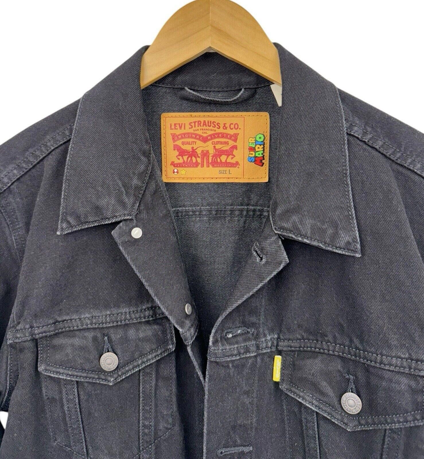 Levi's Levi's Super Mario Bros Nintendo Denim Trucker Jacket Sz L Size US L / EU 52-54 / 3 - 3 Thumbnail