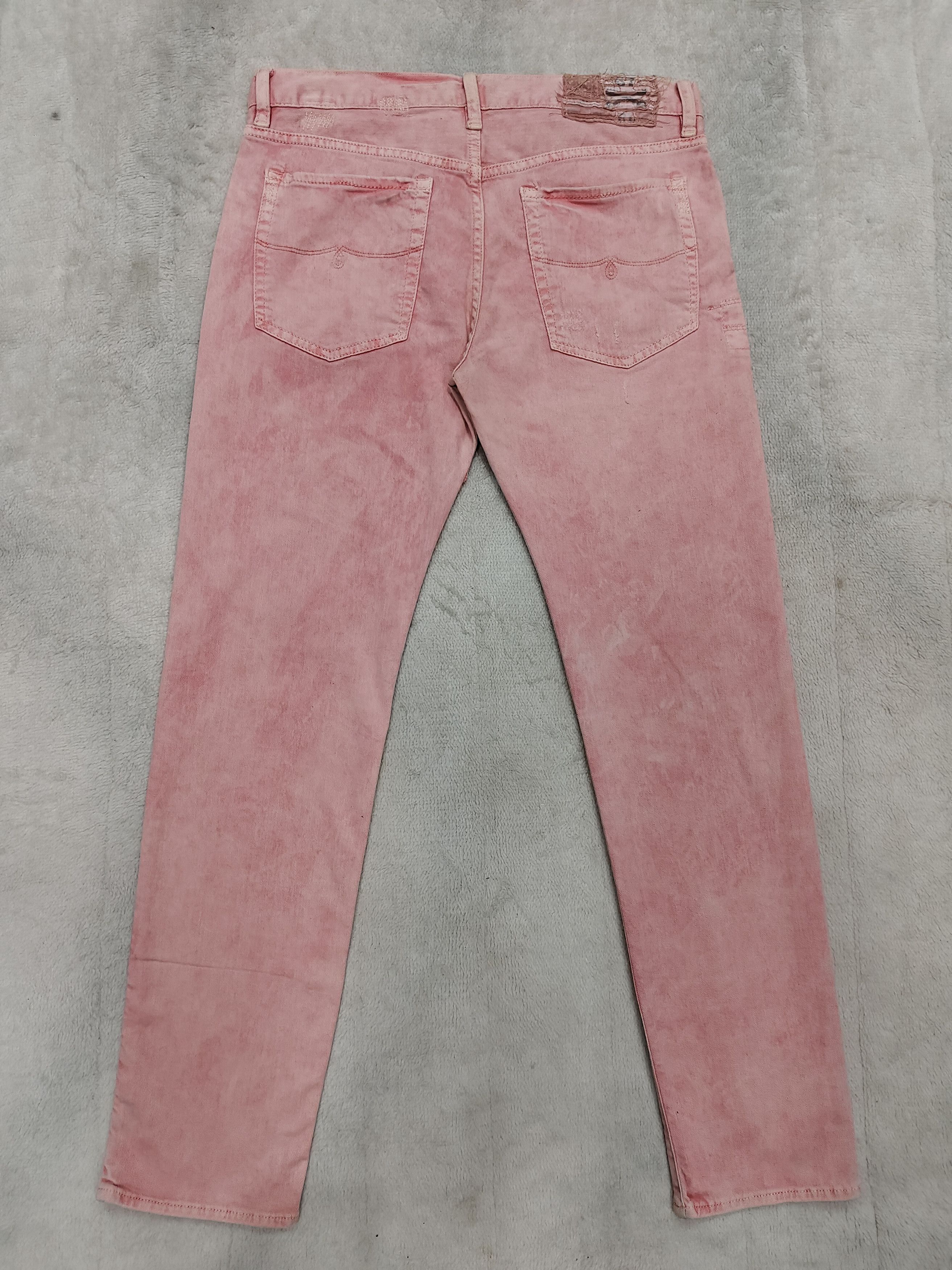 Polo Ralph Lauren SICK🔥Ralph Lauren Pacthwork Distressed Jeans Size US 30 / EU 46 - 4 Thumbnail