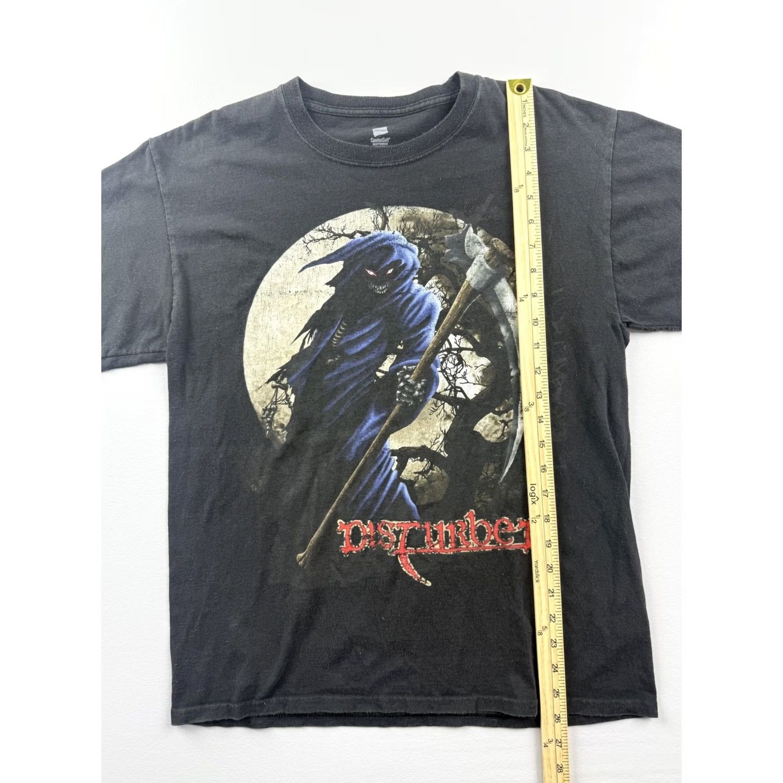 Hanes Disturbed Hanes Shirt Mens M Black Graphic Tee Crew Neck Short Sleeve Size US M / EU 48-50 / 2 - 4 Thumbnail